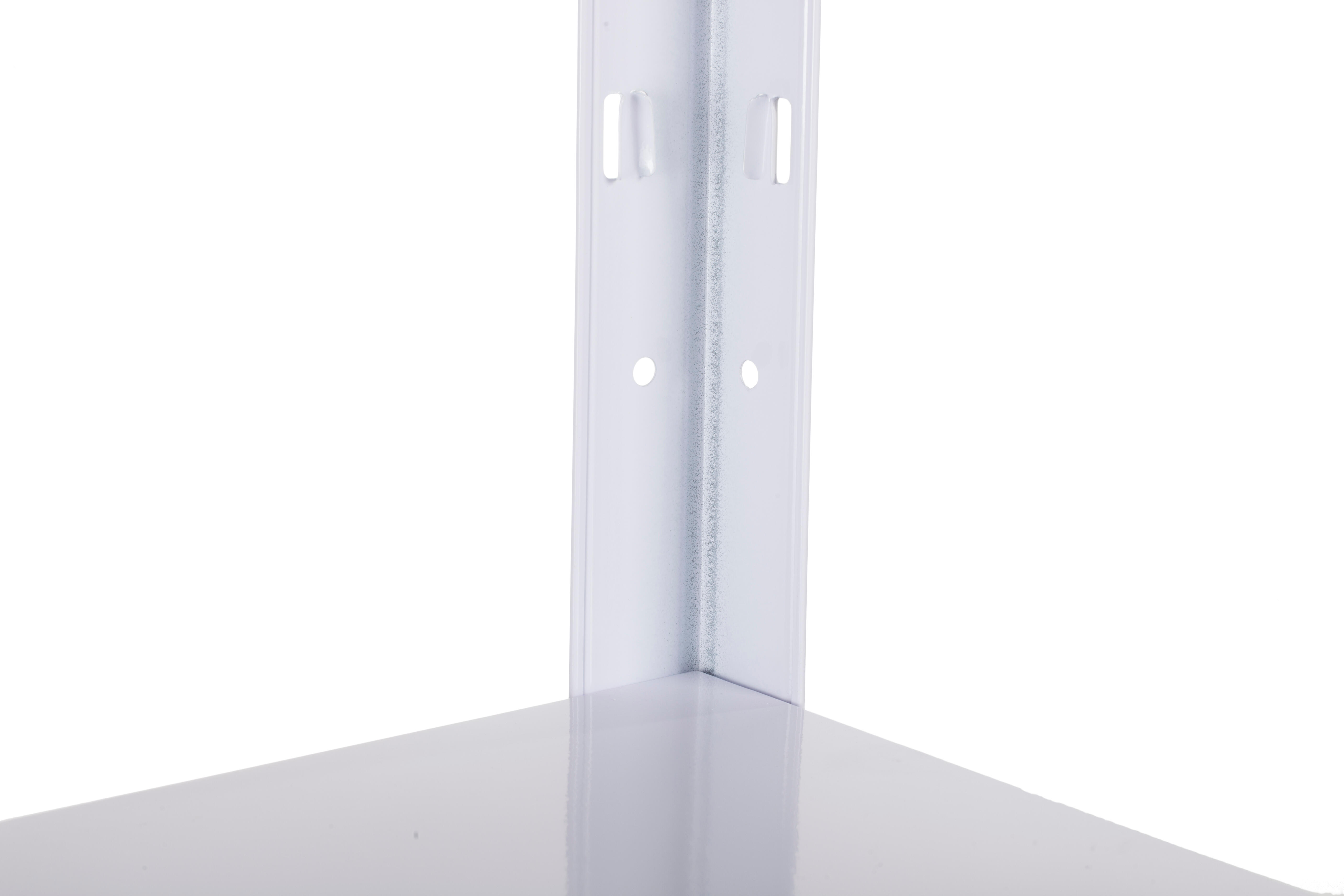 Estante metálica branco 5 prateleiras 180x90x40 cm 70 kg Spaceo - 12