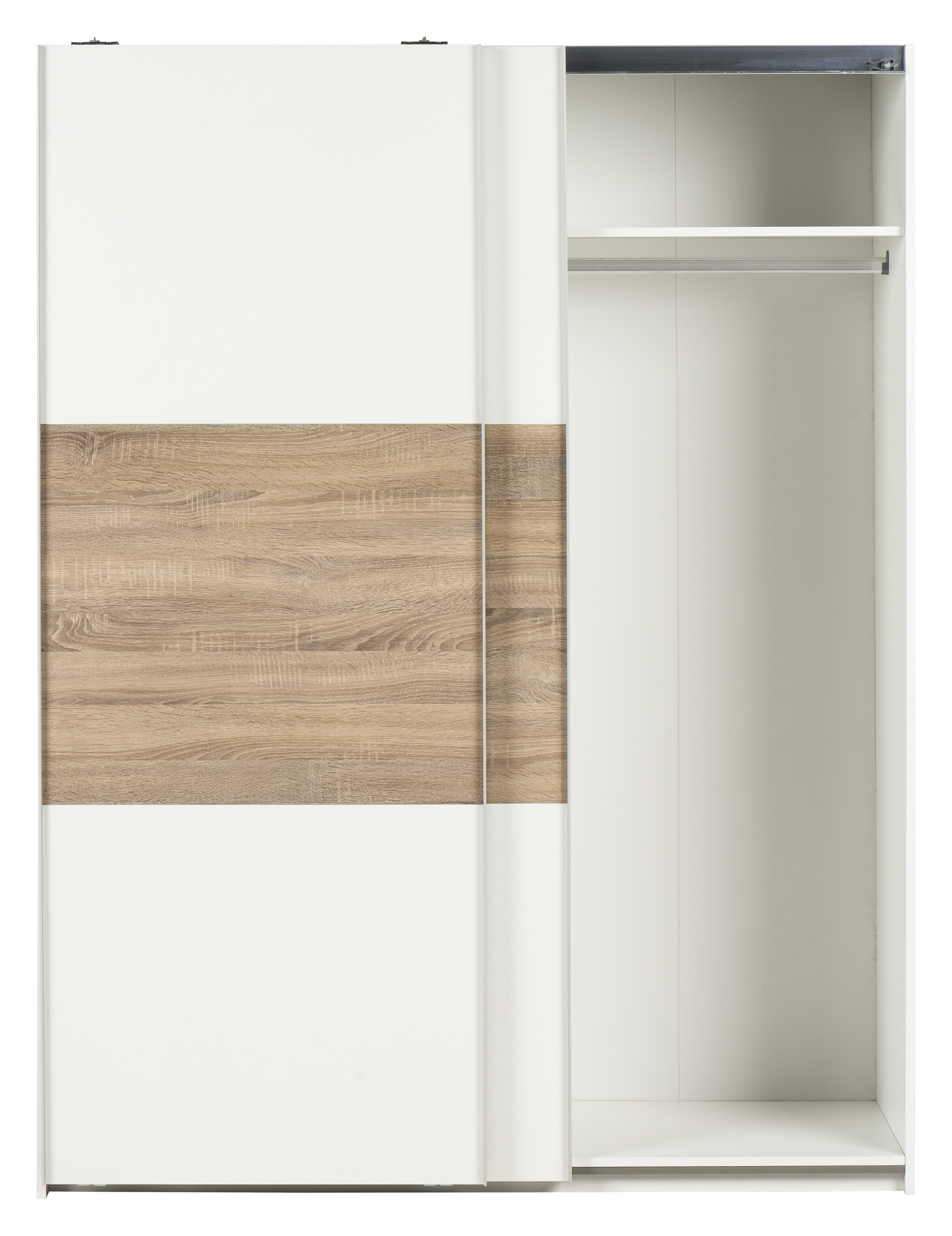 Armario puerta corredera One 150x200x60cm con 2 puertas color roble - 25