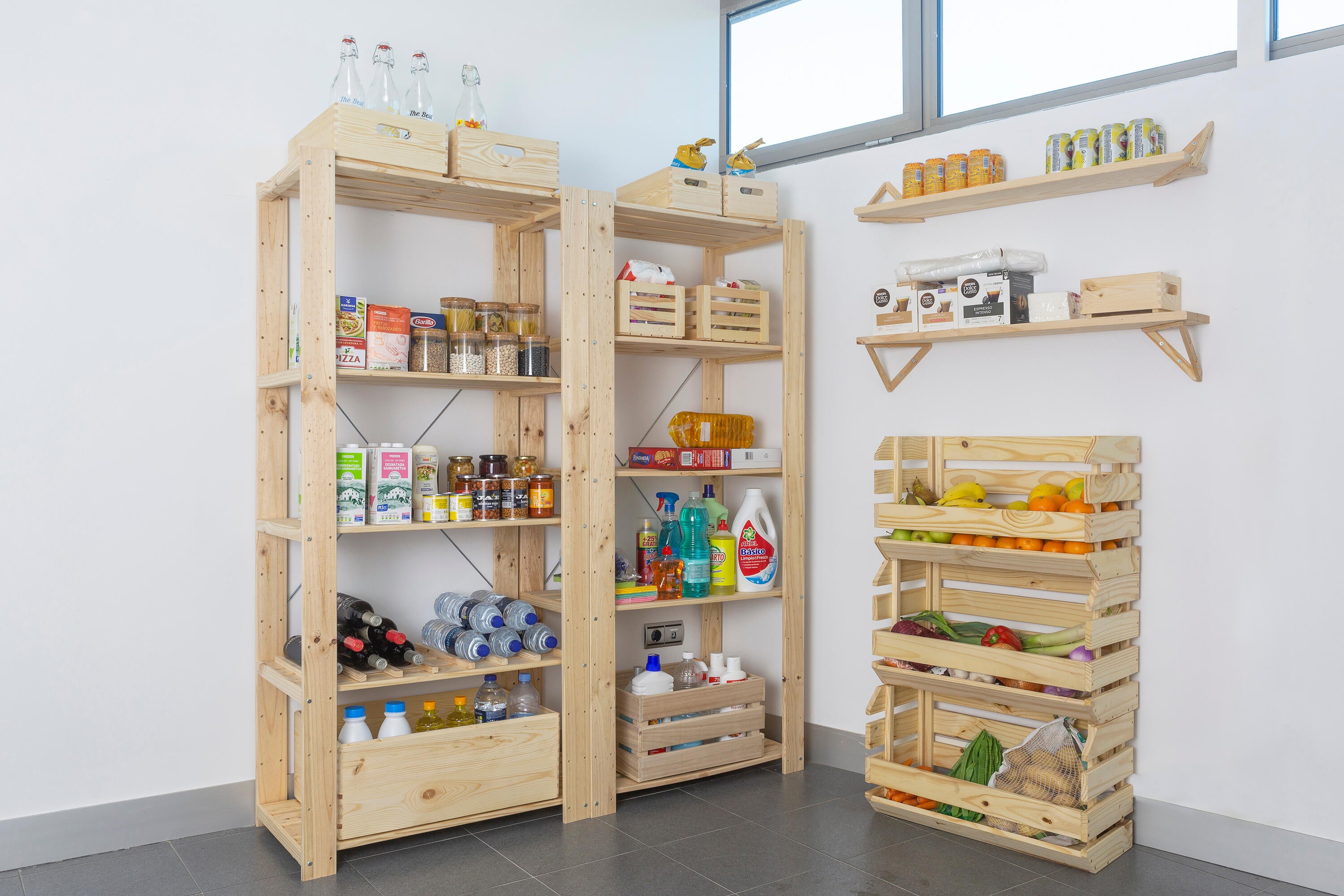 Caixa de madeira EVOLUTION EMPILHÁVEL 60X28.5X35.5CM - 11