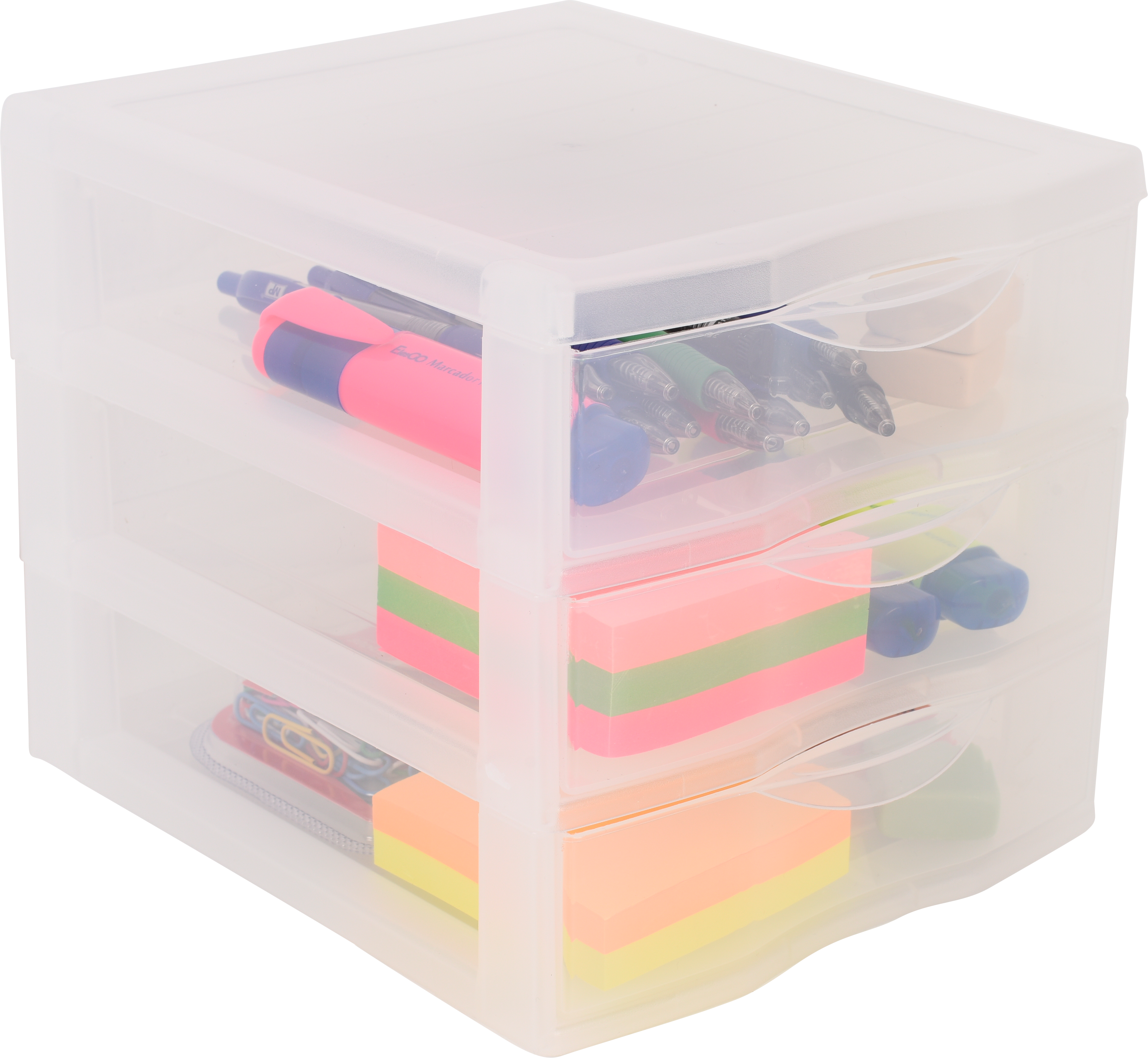 Bloco de gavetas ORGAMIX TRANSPARENTE 17X21X18 CM - 9