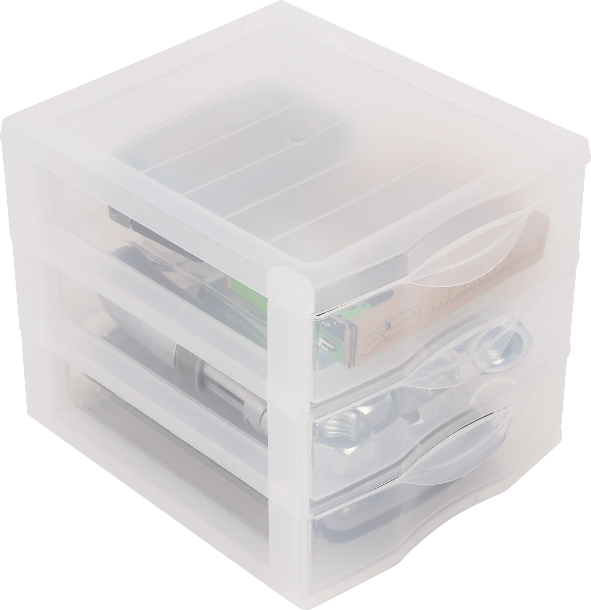 Bloco de gavetas ORGAMIX TRANSPARENTE 17X21X18 CM - 8