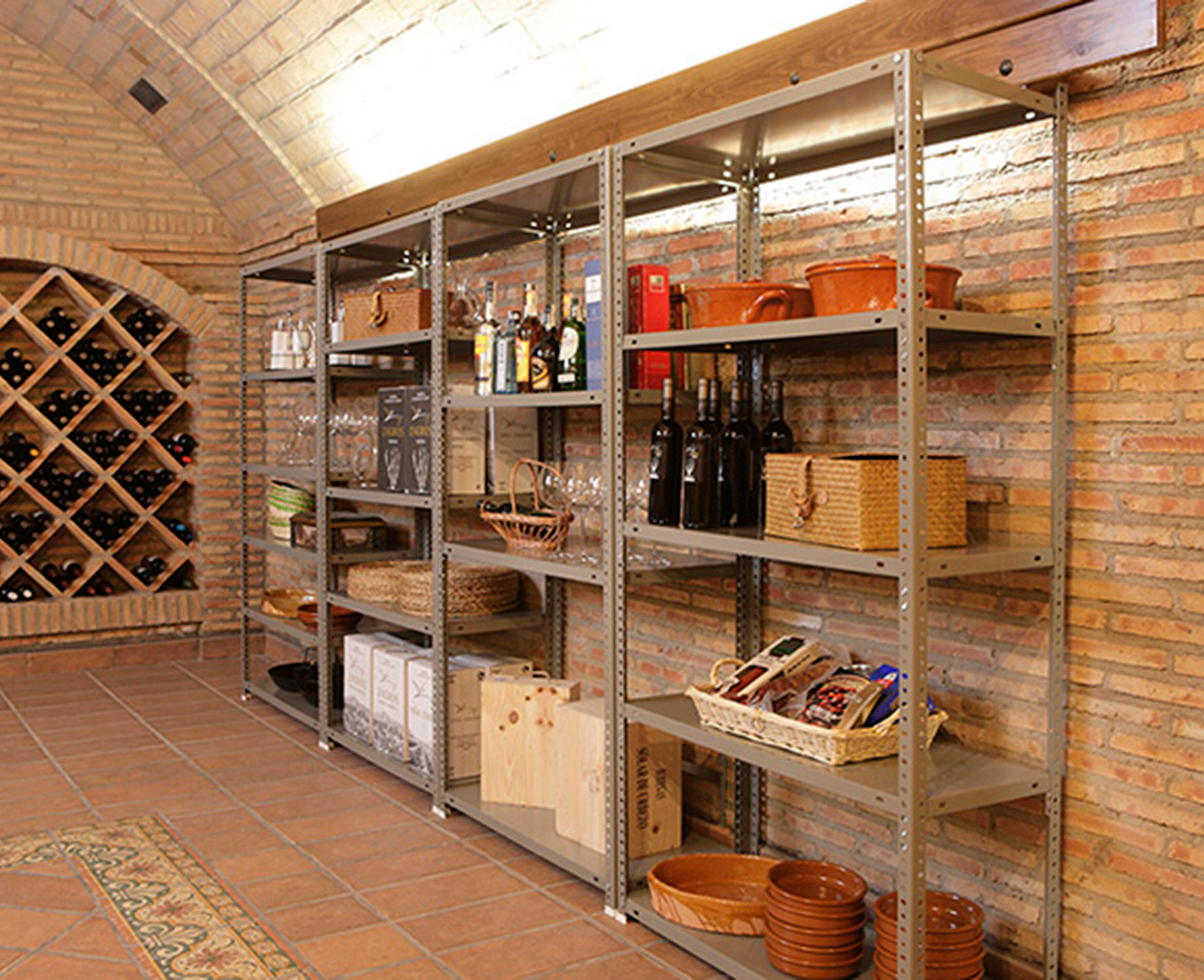 Estante metálica cinzento 5 prateleiras 80x30x180 cm 500 kg Confort Mini Simonrack - 8