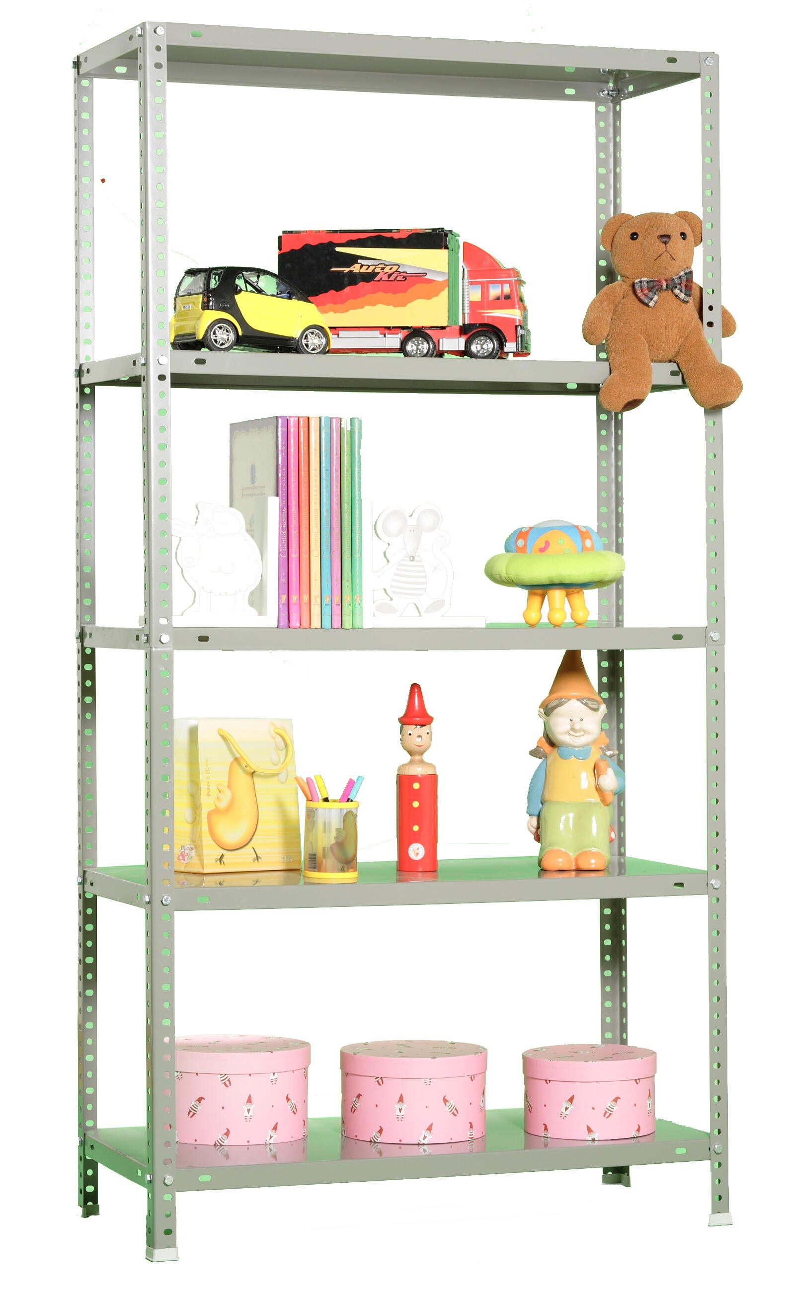 Estante metálica cinza 5 prateleiras 110x50x200 cm 90 kg Simonrack - 13