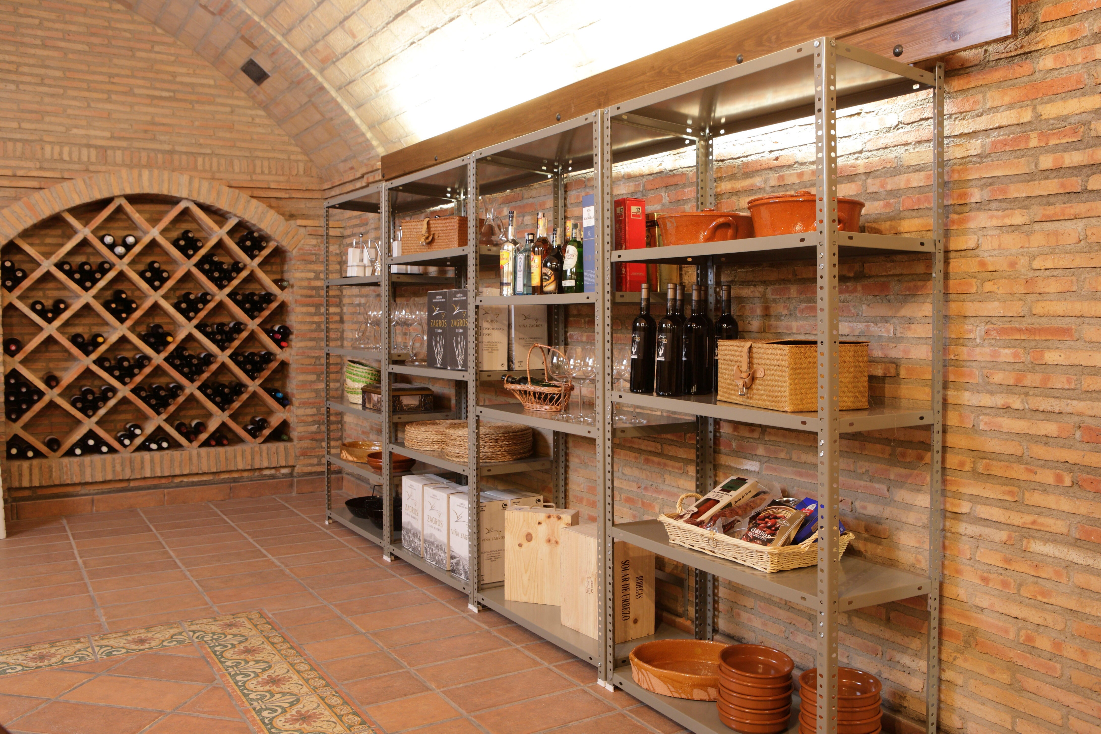 Estante metálica cinzento 5 prateleiras 80x30x180 cm 500 kg Confort Mini Simonrack - 3
