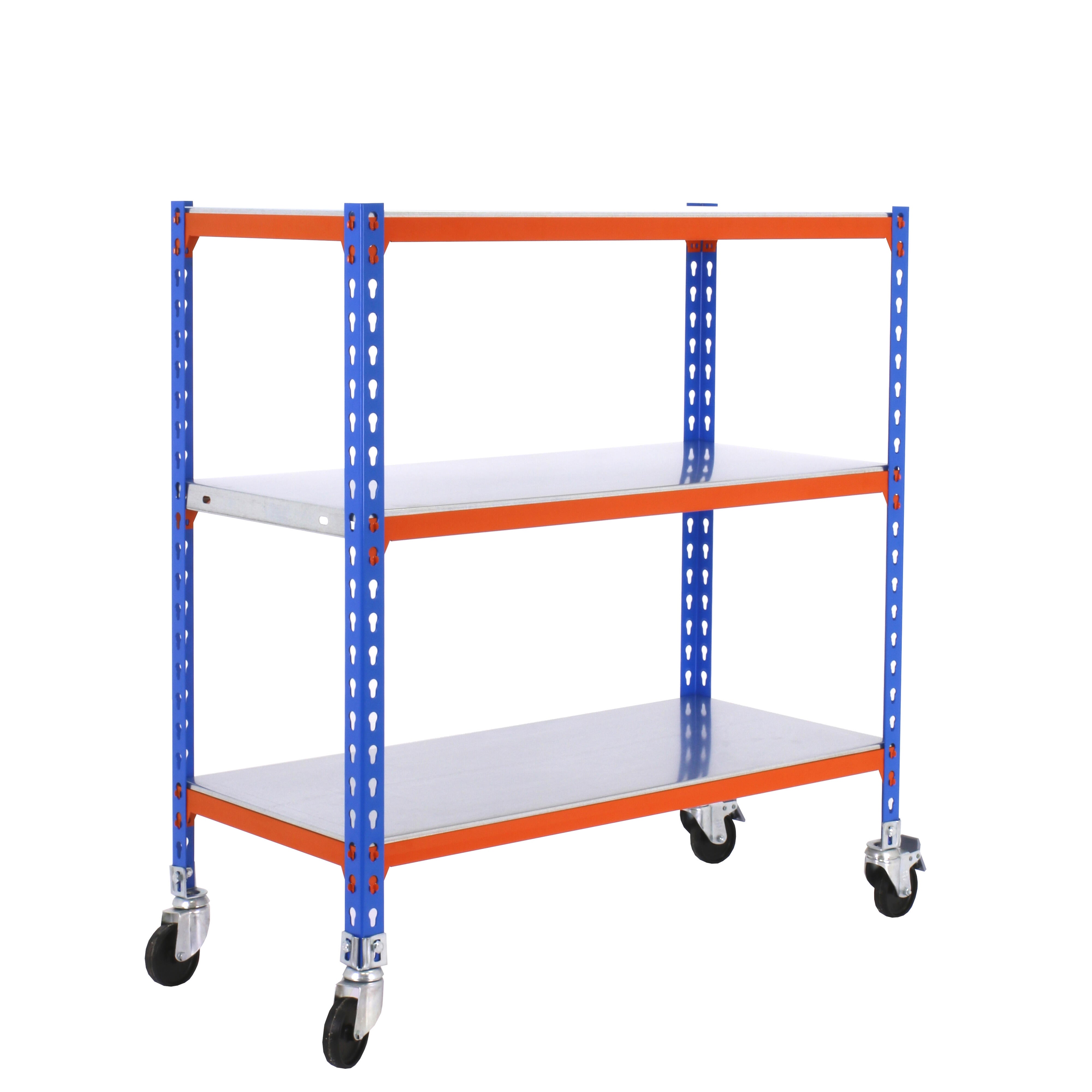 Estanteria sin tornillos simonclik azul/naranja plus 3/40