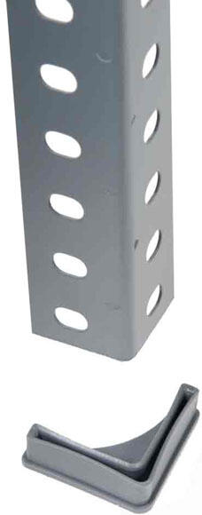 Kit 4 pés de plástico 4X4CM CINZA - 3