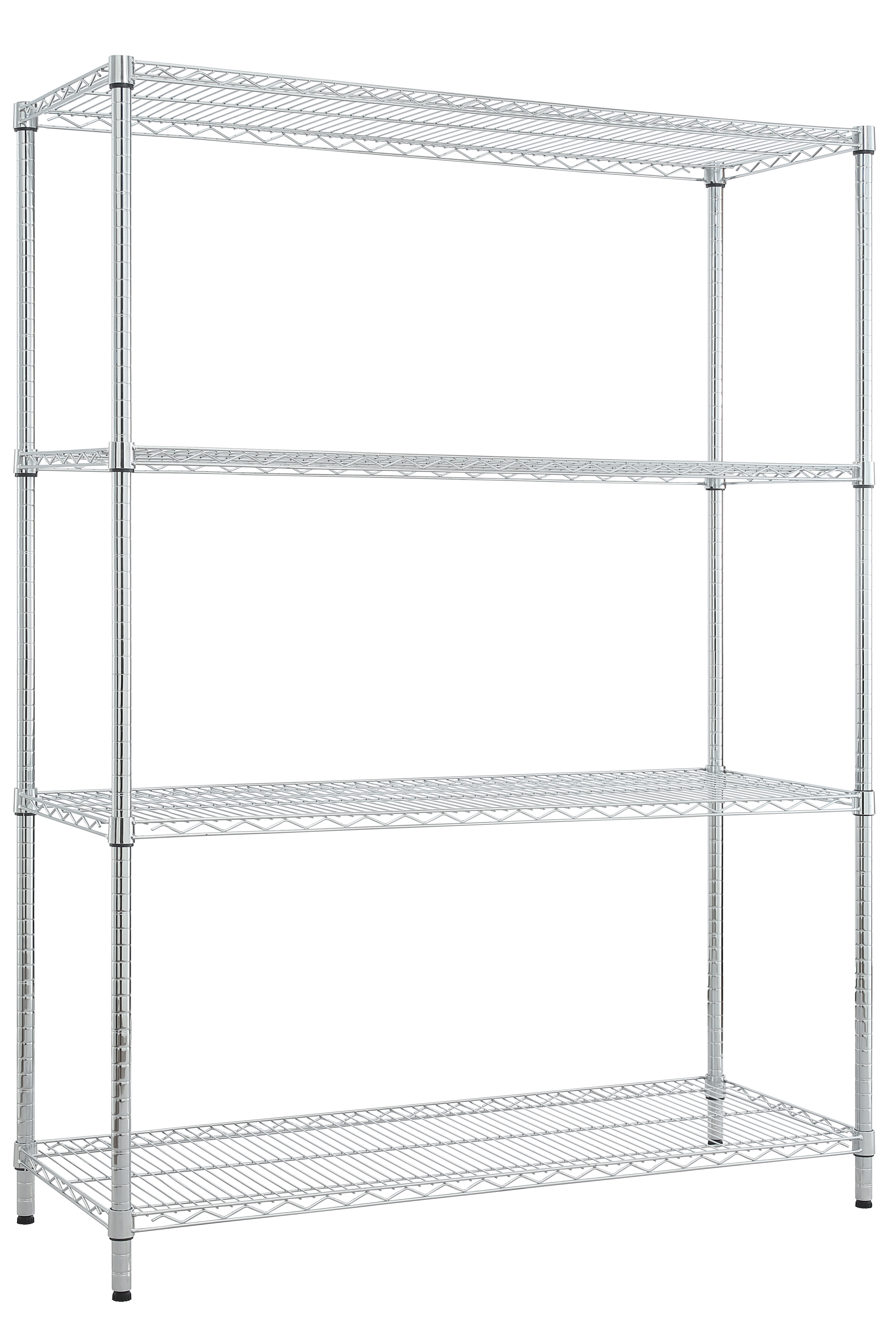 Estantería cromada nsf pro 180x150x45 4 baldas 350kg