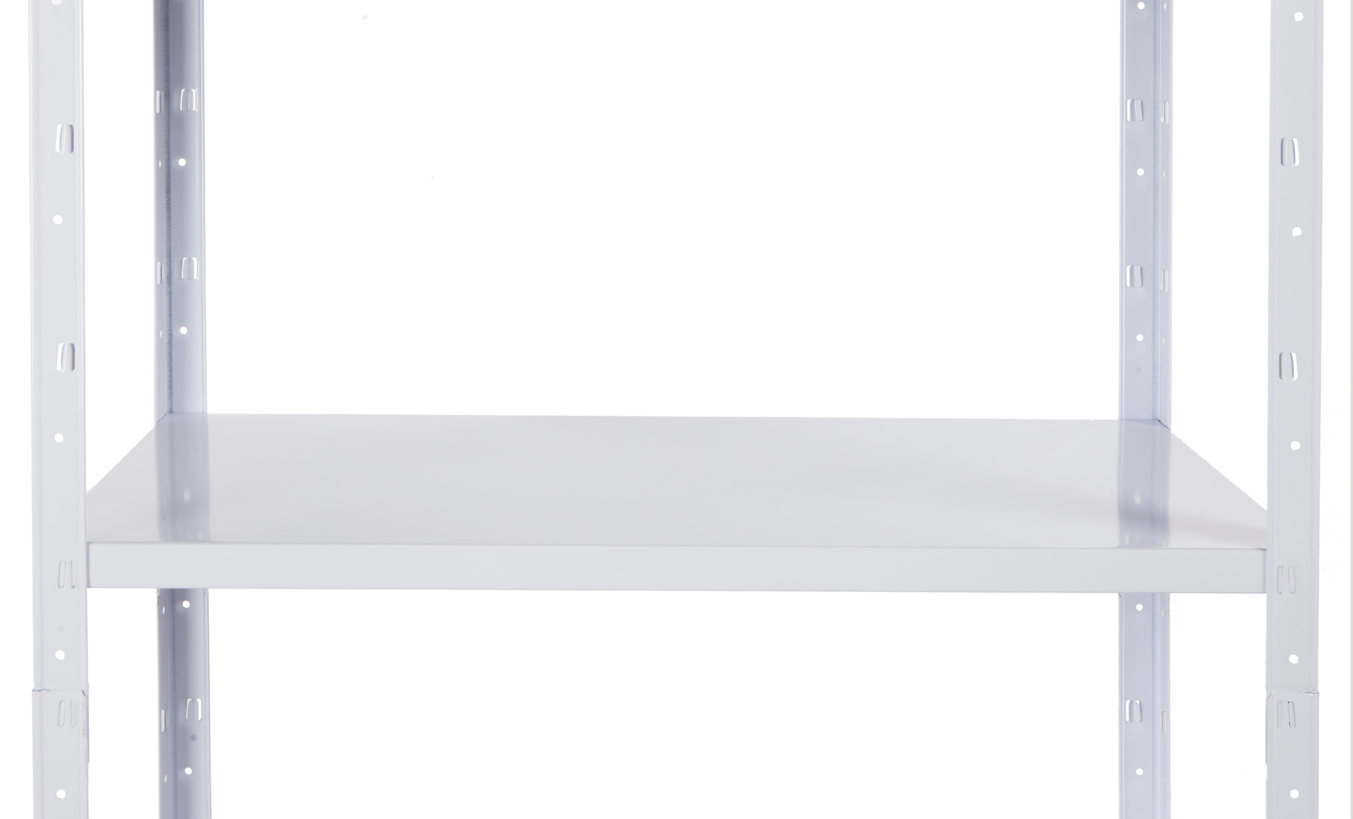 Estante metálica branco 5 prateleiras 180x90x40 cm 70 kg Spaceo - 10