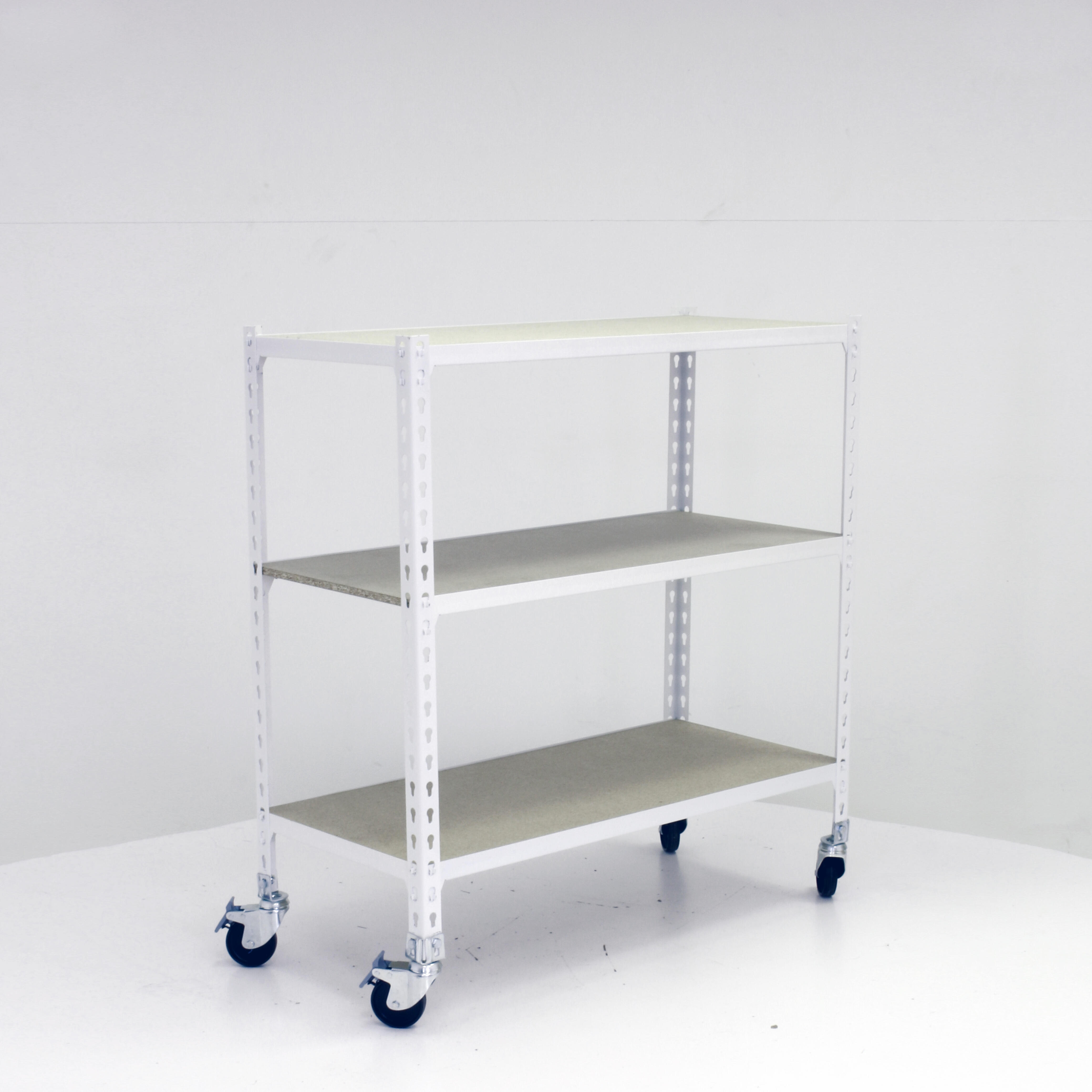 Estanteria sin tornillos maderclick movil blanca 3/50