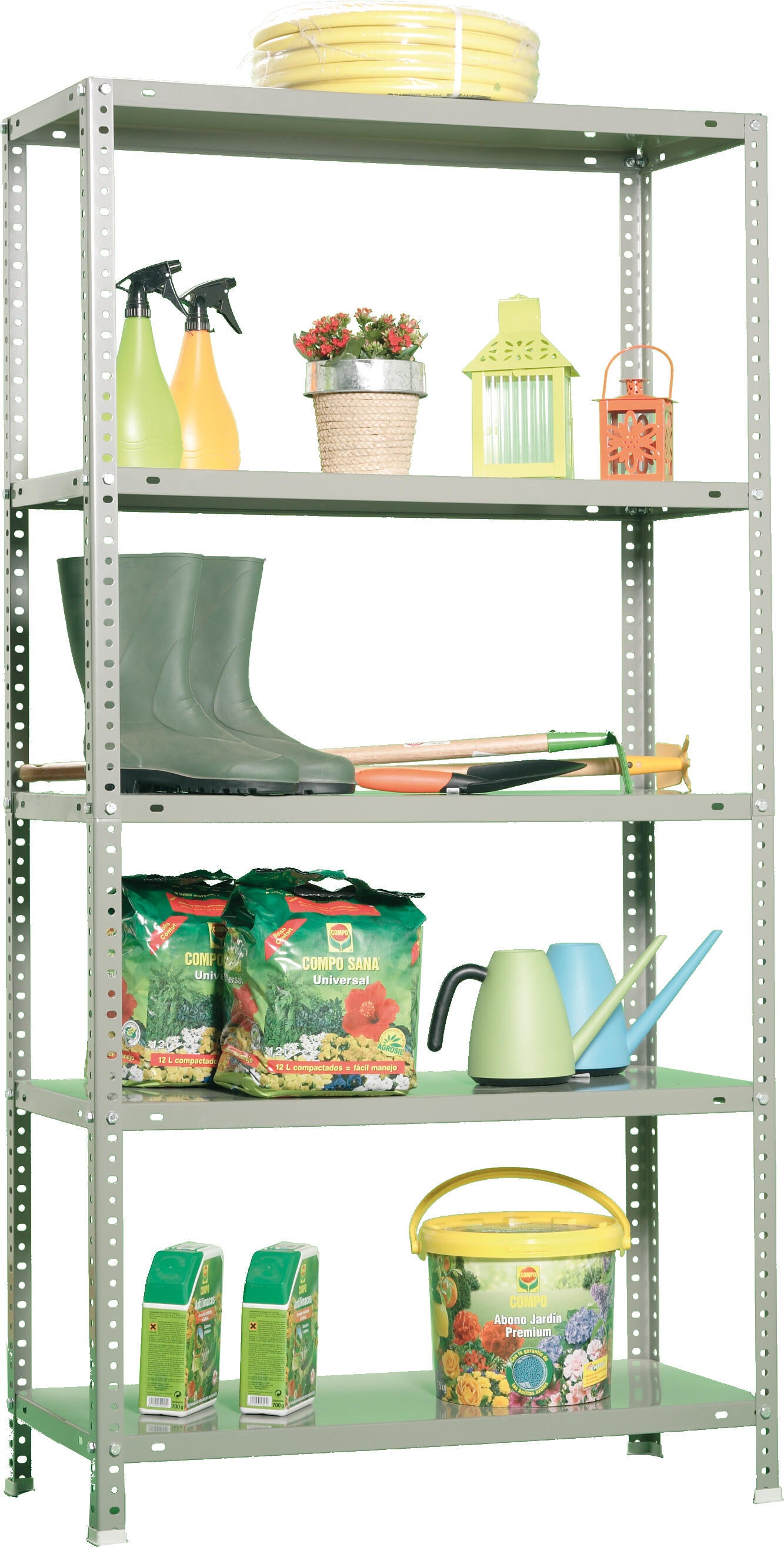 Estante metálica cinza 5 prateleiras 110x50x200 cm 90 kg Simonrack - 3