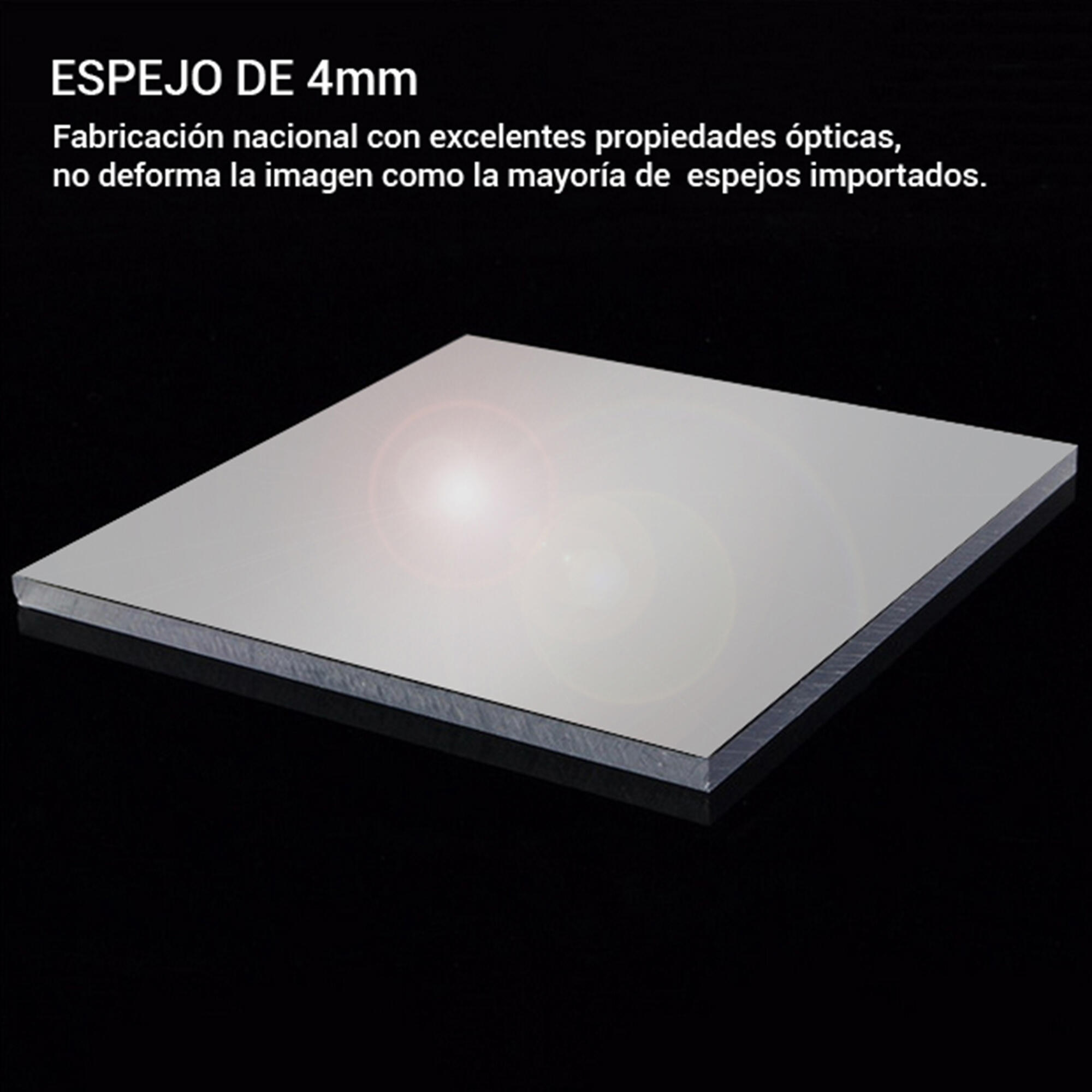 Espejo enmarcado rectangular espejo surat blanco 70 x120 cm