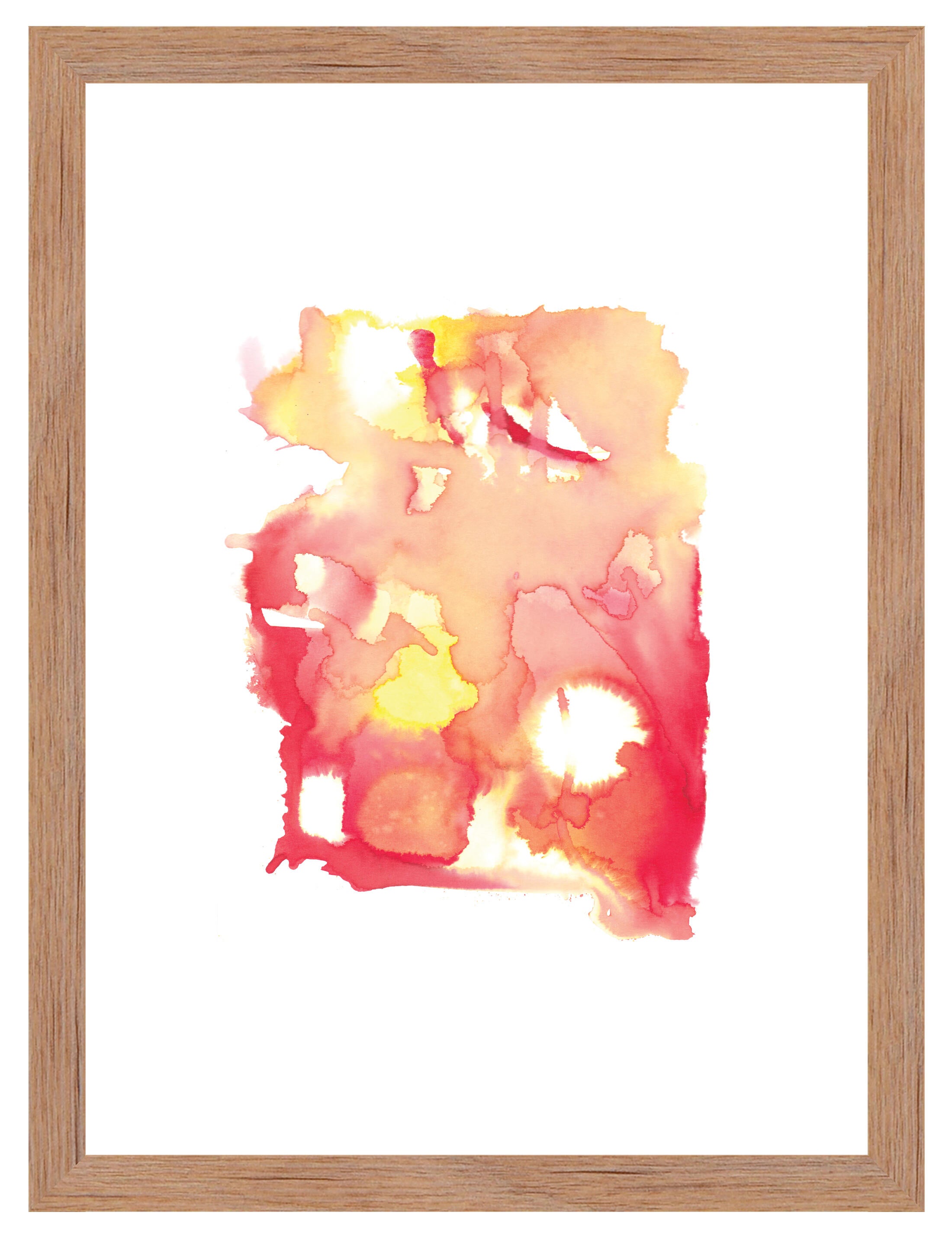 Cuadro pintado con marco red stain 30 cm x 40 cm