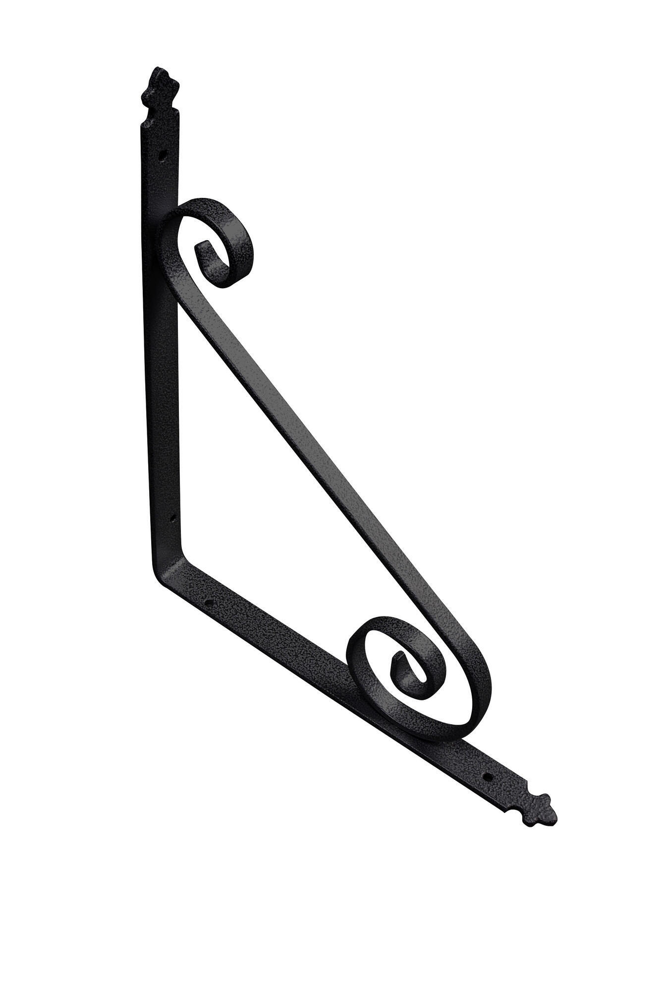 Escuadra decorativa forja negro forja alt. 35 x an. 40 cm