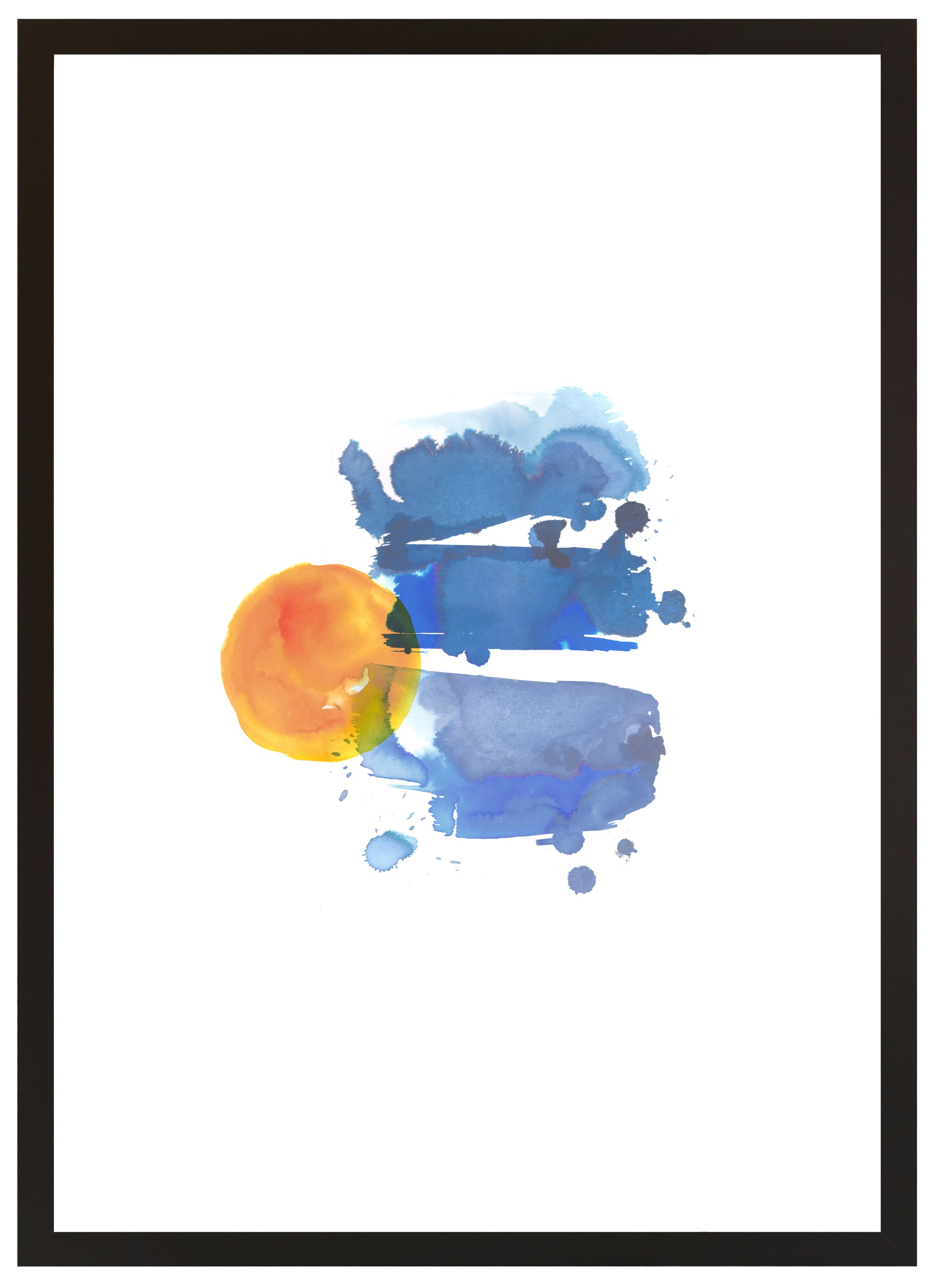 Cuadro pintado con marco sky 70 cm x 50 cm