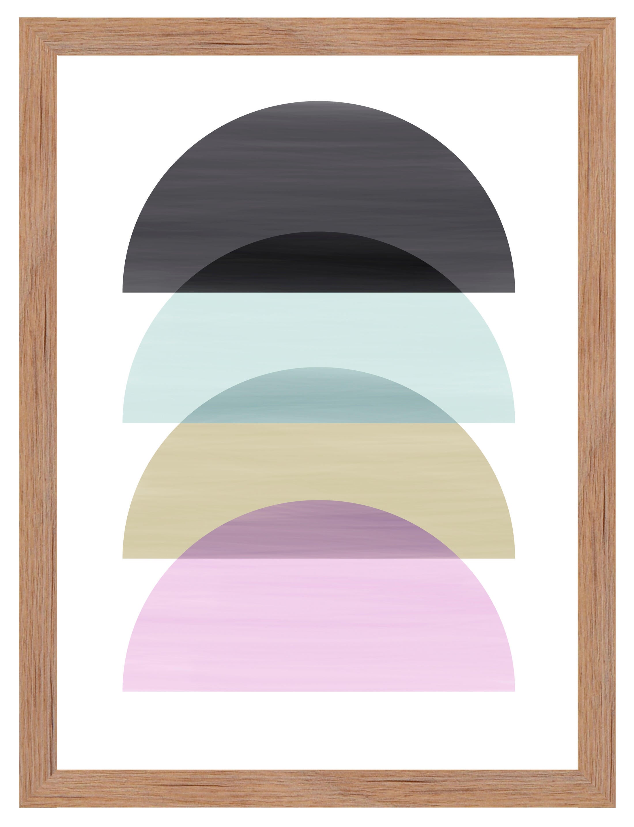 Cuadro pintado con marco half 30 cm x 40 cm