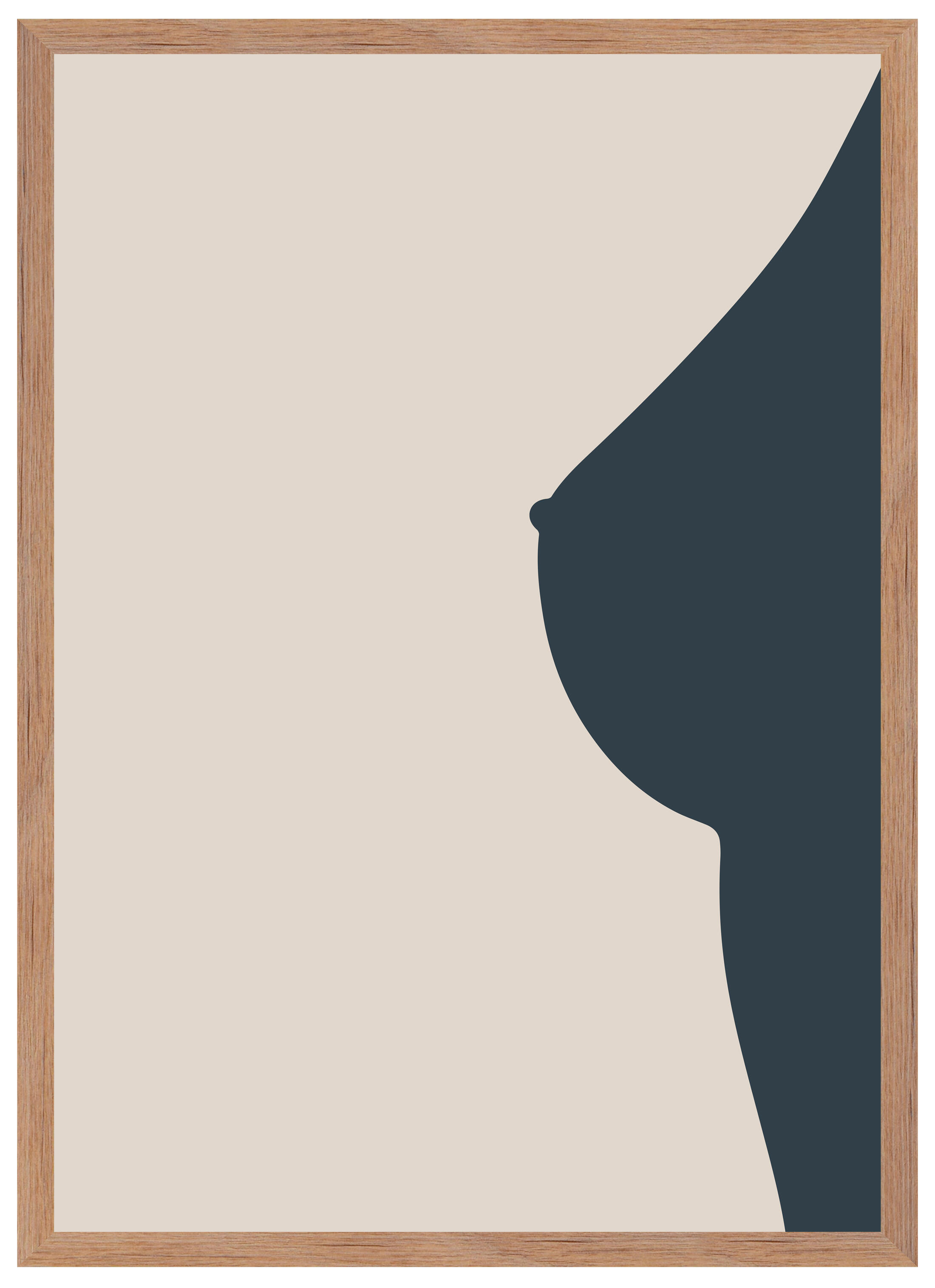 Gad Gonzalez Arte Y Decoración  Cuadro Pintura Impresa Enmarcada Abstracto Rectangular De 70 X 50 Cm. Mdf Body Marco Color Roble Negro , Leroy Merlin