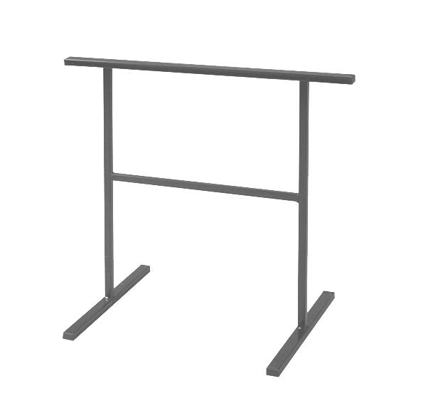 Caballete de acero gris y altura de 75 cm