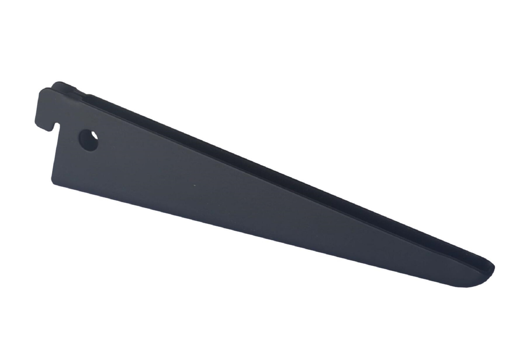 1 cartela para cremallera doble de acero negro 17 cm
