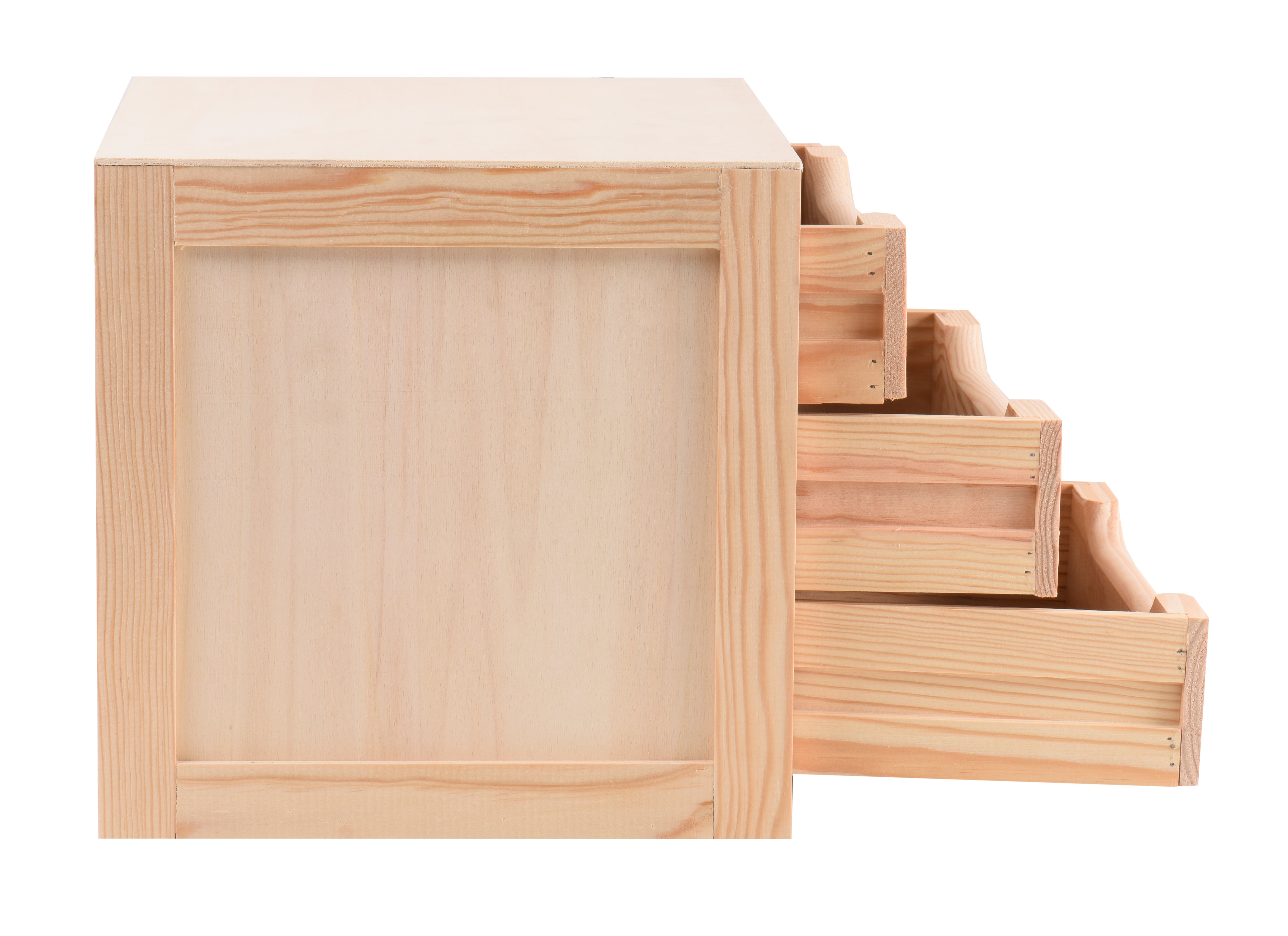 Bloco 3 gavetas pinho 39x30x29,5 cm Decobloc - 6