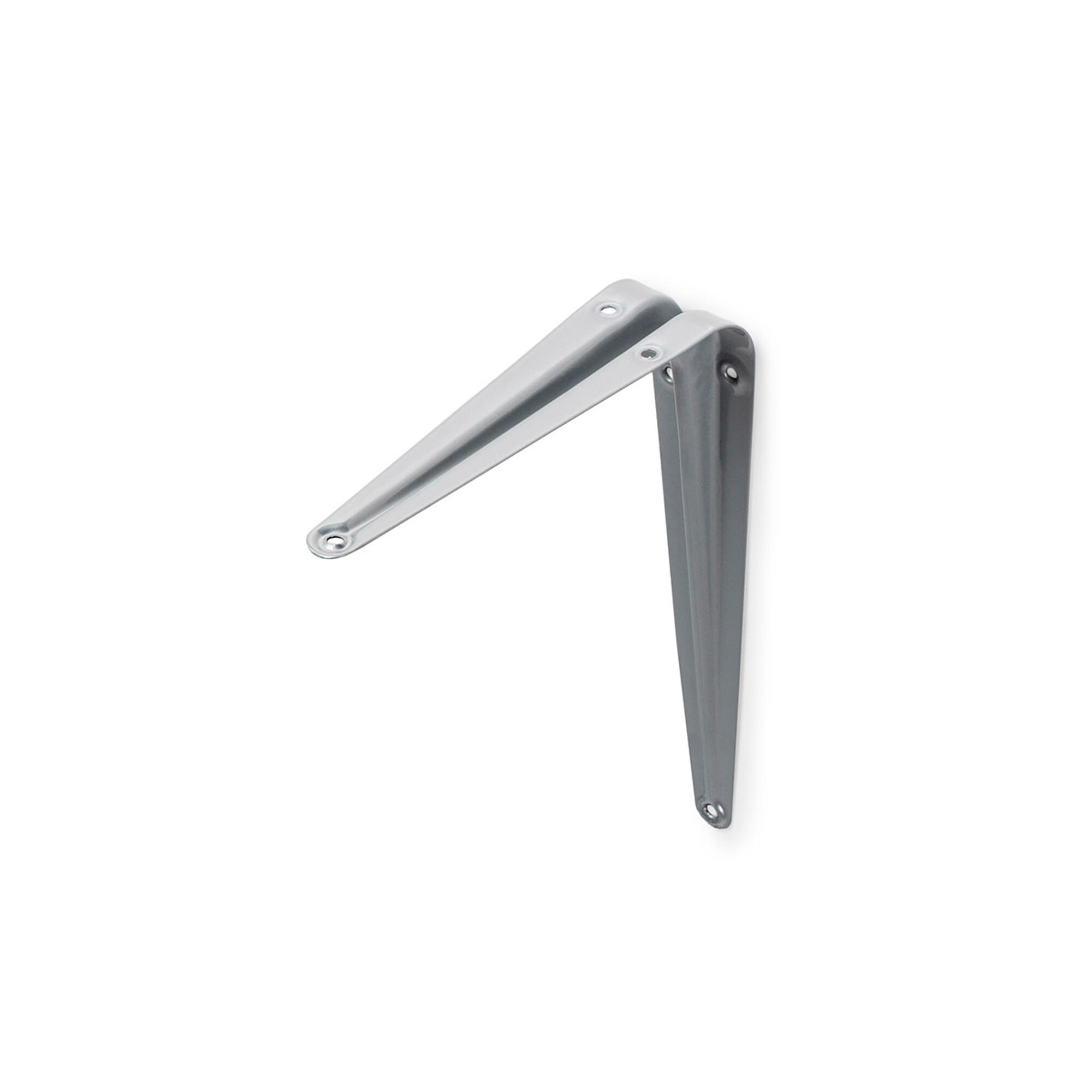 1 escuadra fabricada en acero negro para baldas de 230 mm