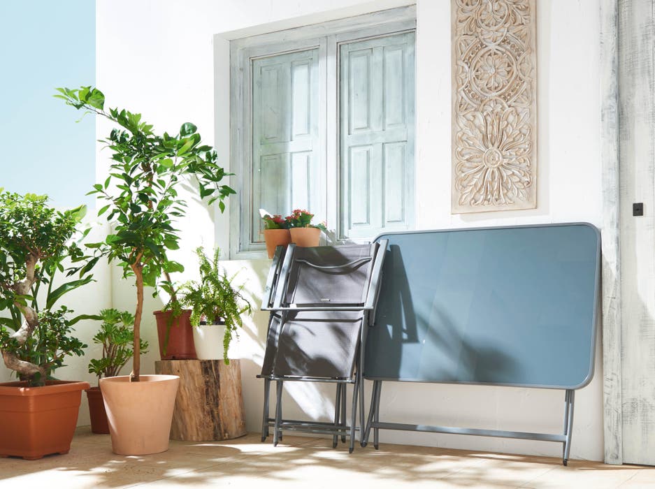 Muebles plegables terraza