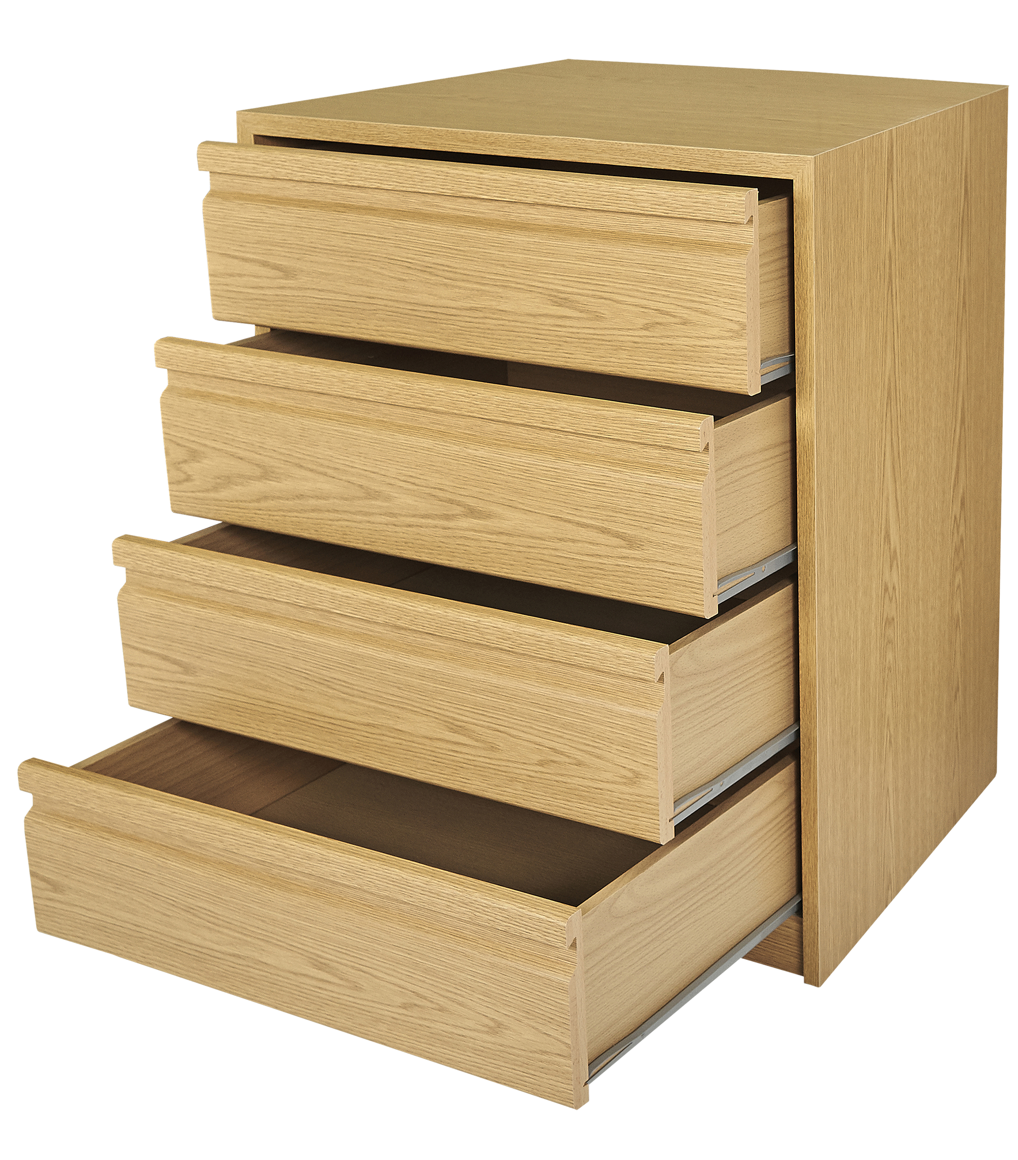 Cómoda MONTADA CARVALHO 4 GAVETAS 60CM - 2