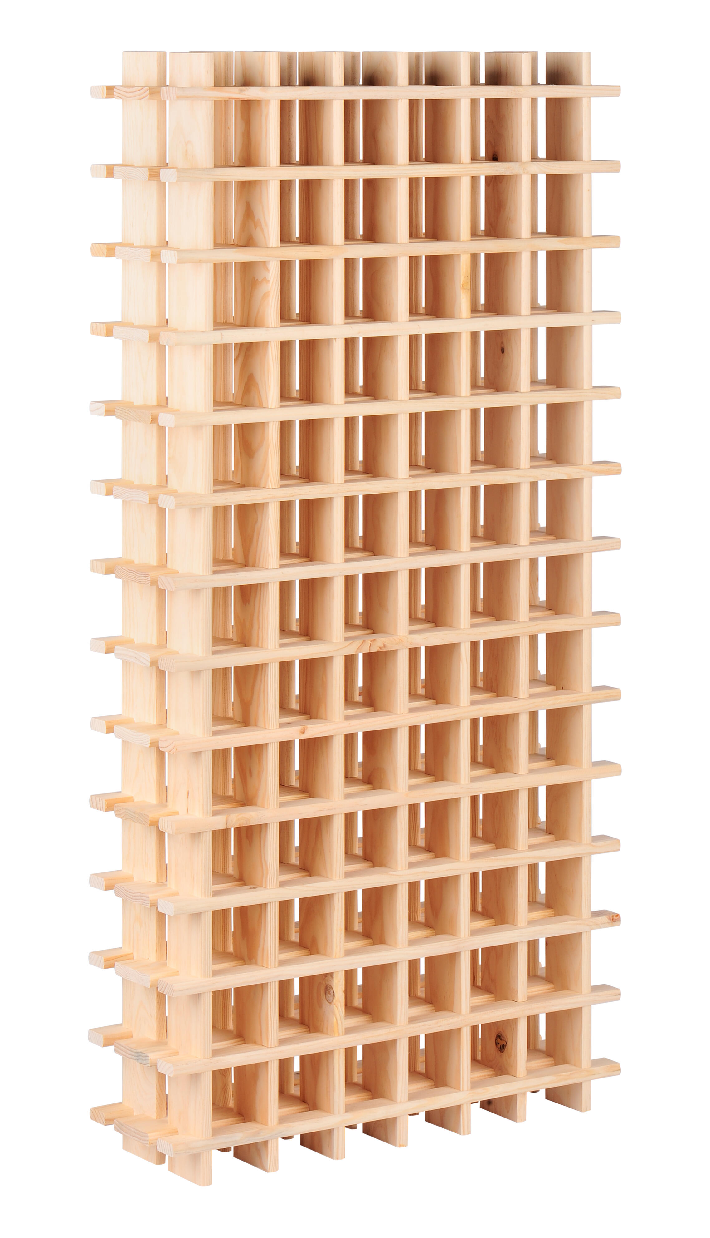 Botellero de madera para botellas de 75x150x22 cm
