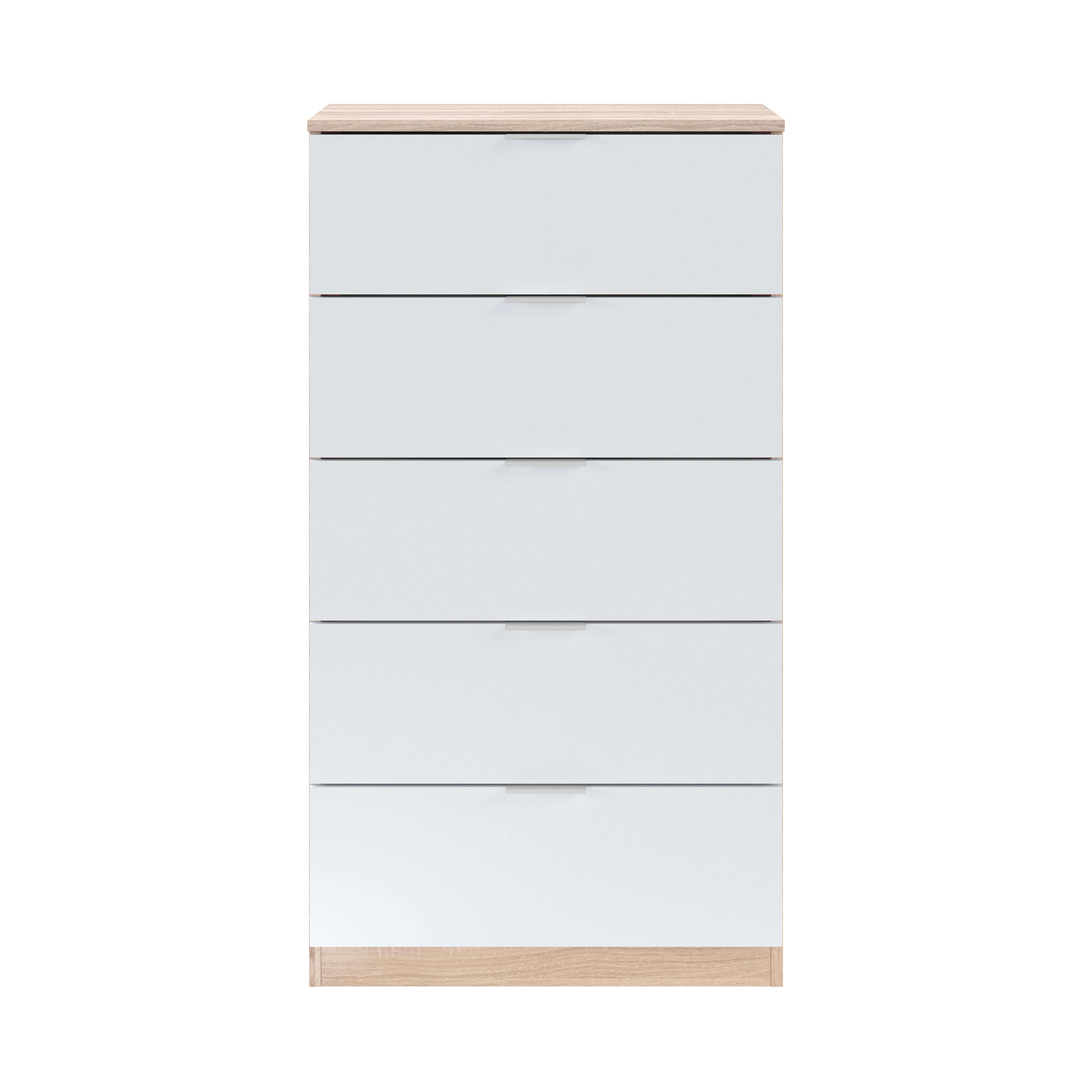 Cajonera KIT ALAYA 5 cajones Roble Canadian y Blanco Artik 110x60x40cm - 5
