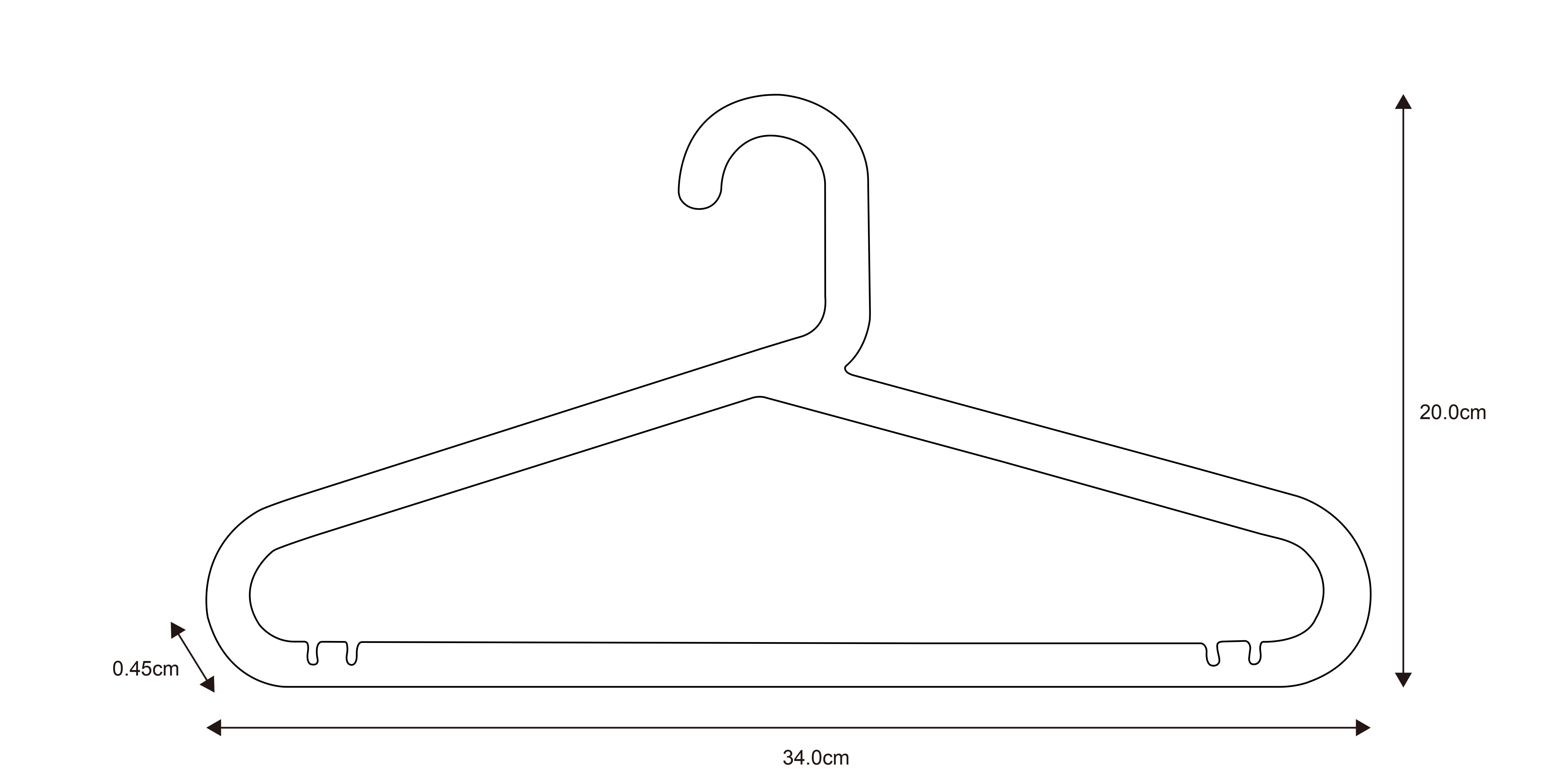 Pack 4 perchas Infantiles SPACEO 34x20 cm (anchoxalto) - 22