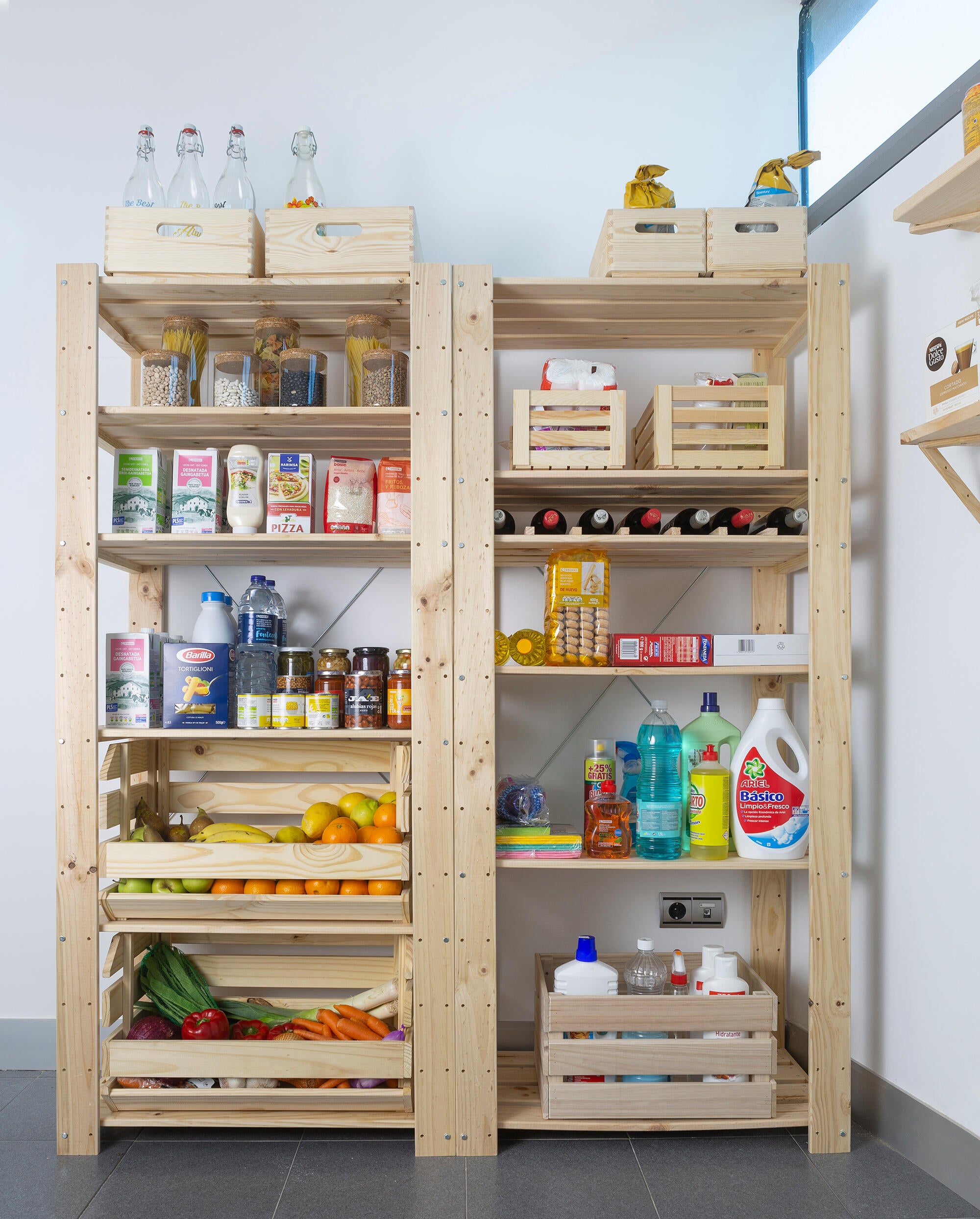 Caixa de madeira EVOLUTION EMPILHÁVEL 60X28.5X35.5CM - 10