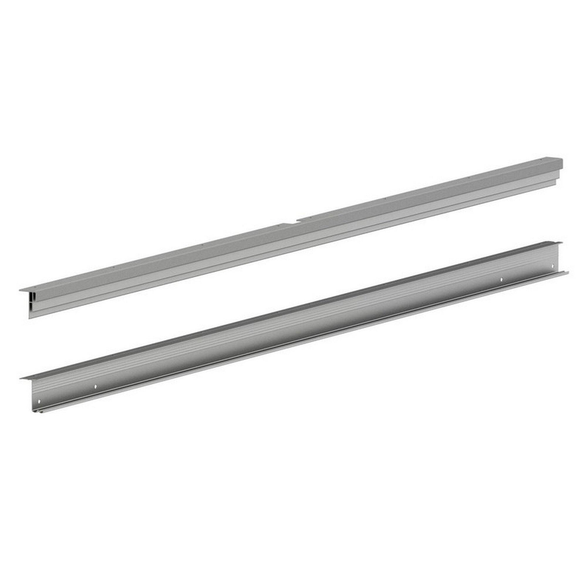 Kit guía para 2 puertas correderas spaceo 4,2x116,6x0,15 cm