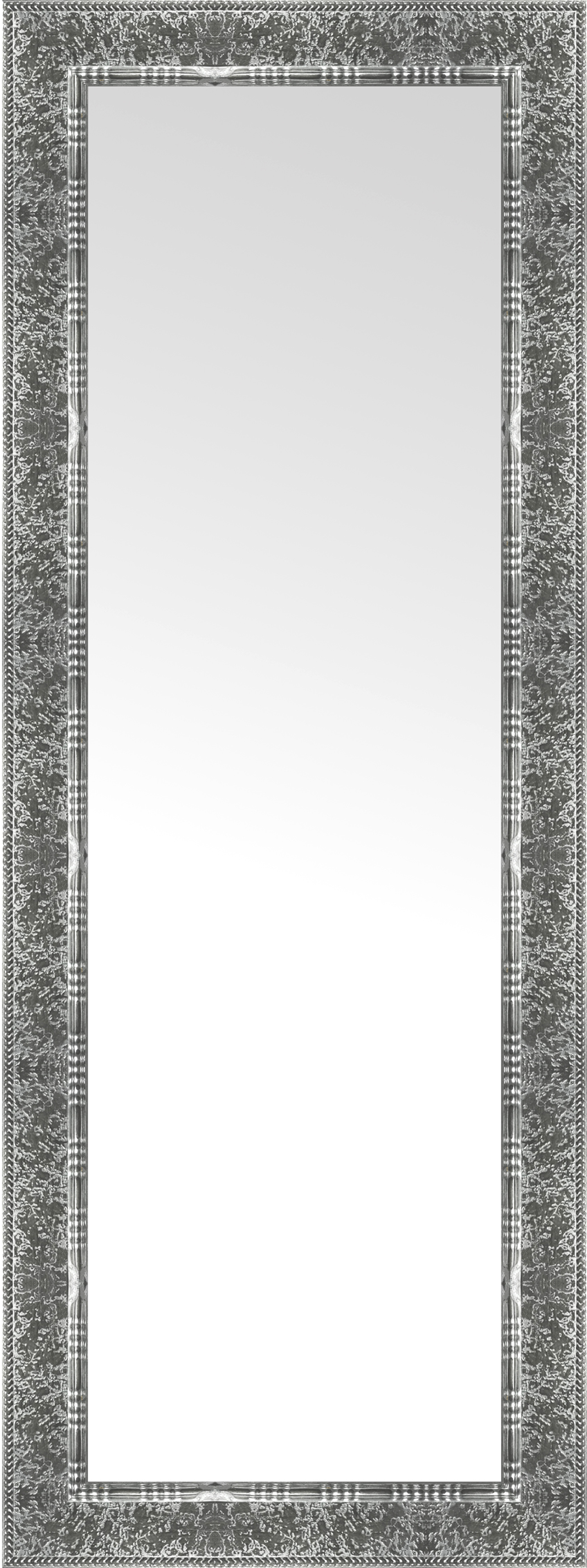 Espejo enmarcado rectangular roma plata 56 x149 cm