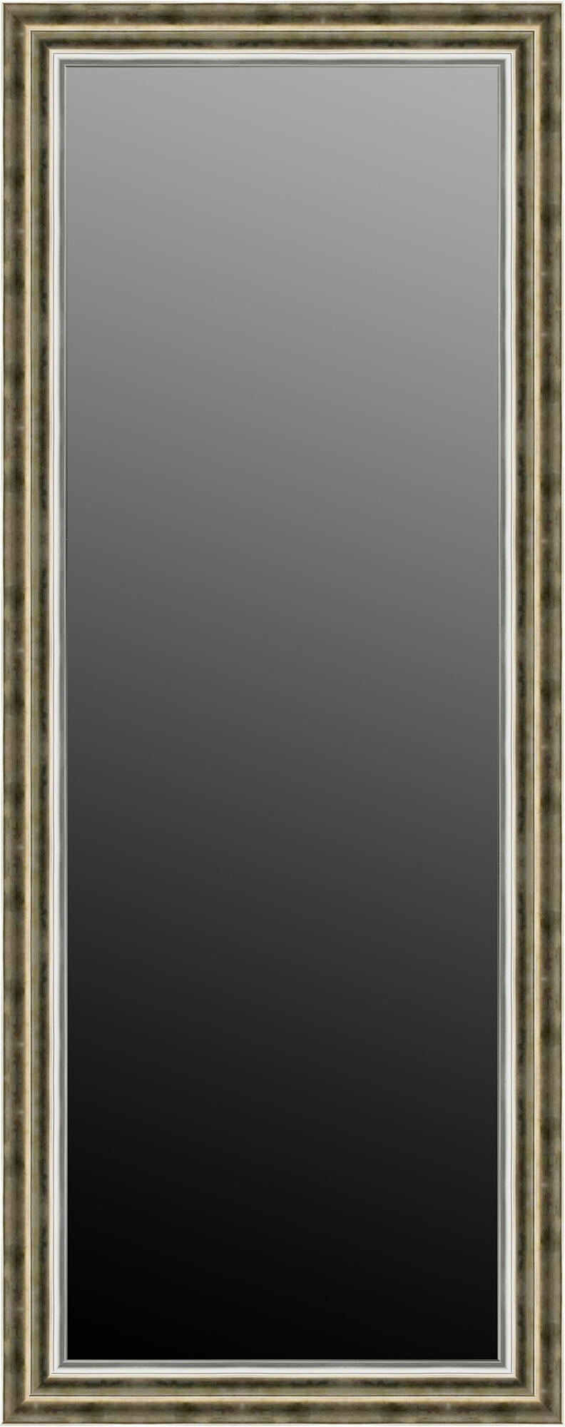 Espejo enmarcado rectangular xxl puntas madera oro de 70 x 170 cm