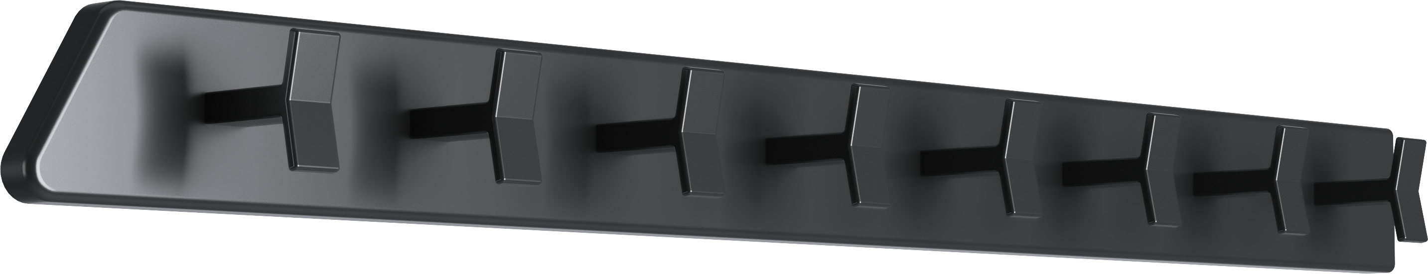 Portaperchas extraible spaceo home 6.8cm negro