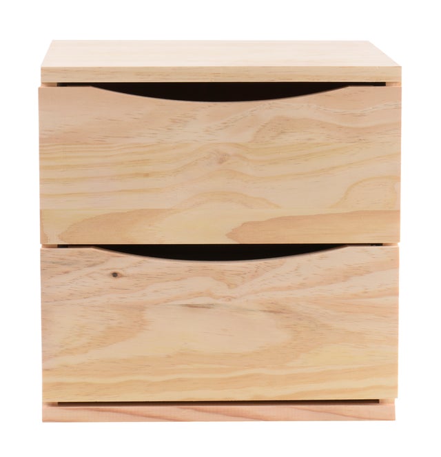 Cajonera de madera  de 36x30x36cm y capacidad 38l