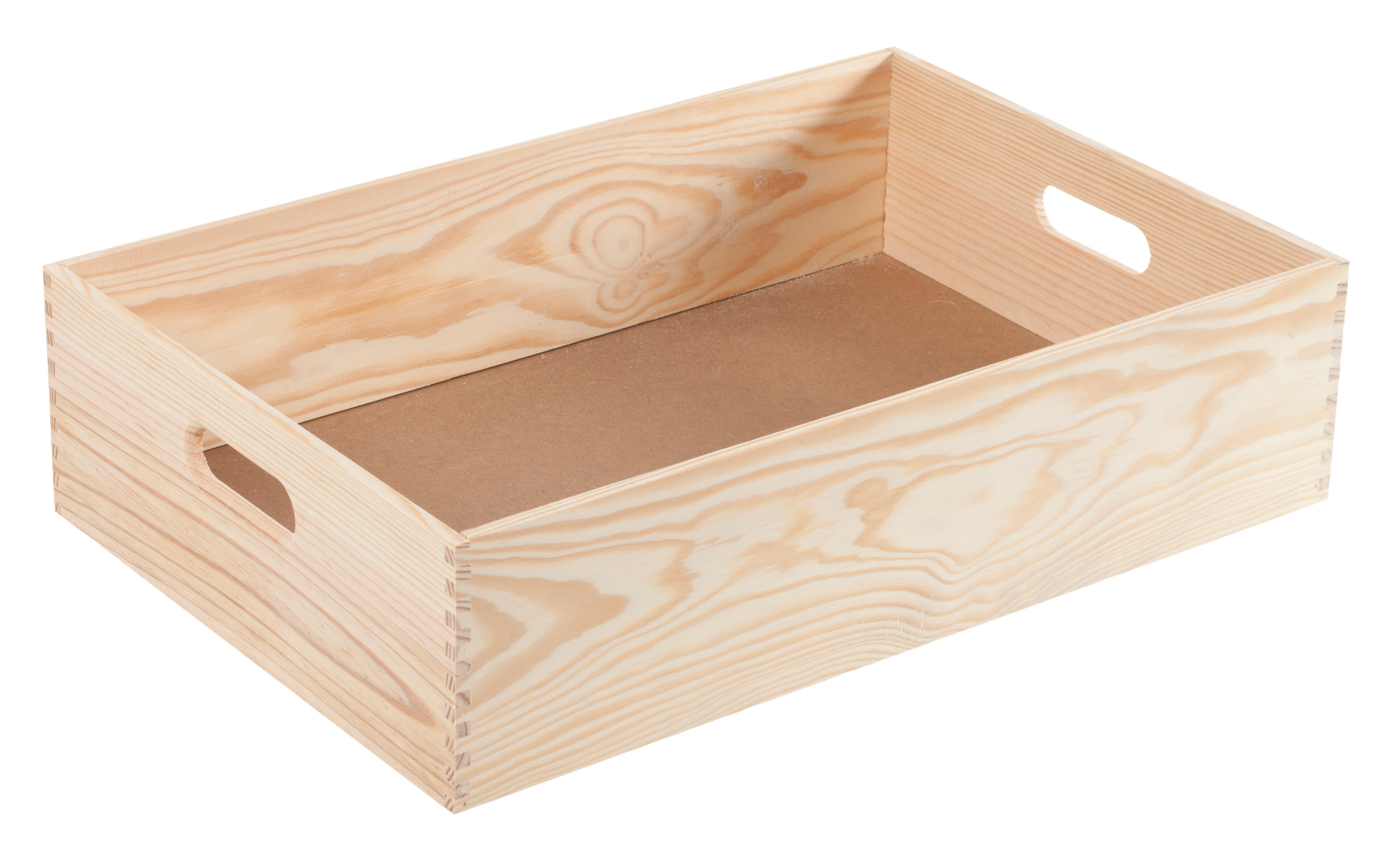 Caja de madera de 15x60x40 cm y capacidad de 36L - 3