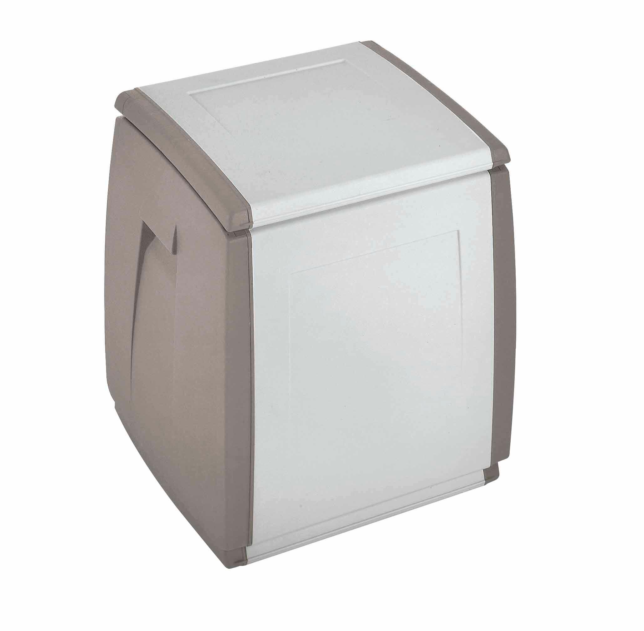 Baúl de resina de 57x54x54 cm y capacidad de 120l