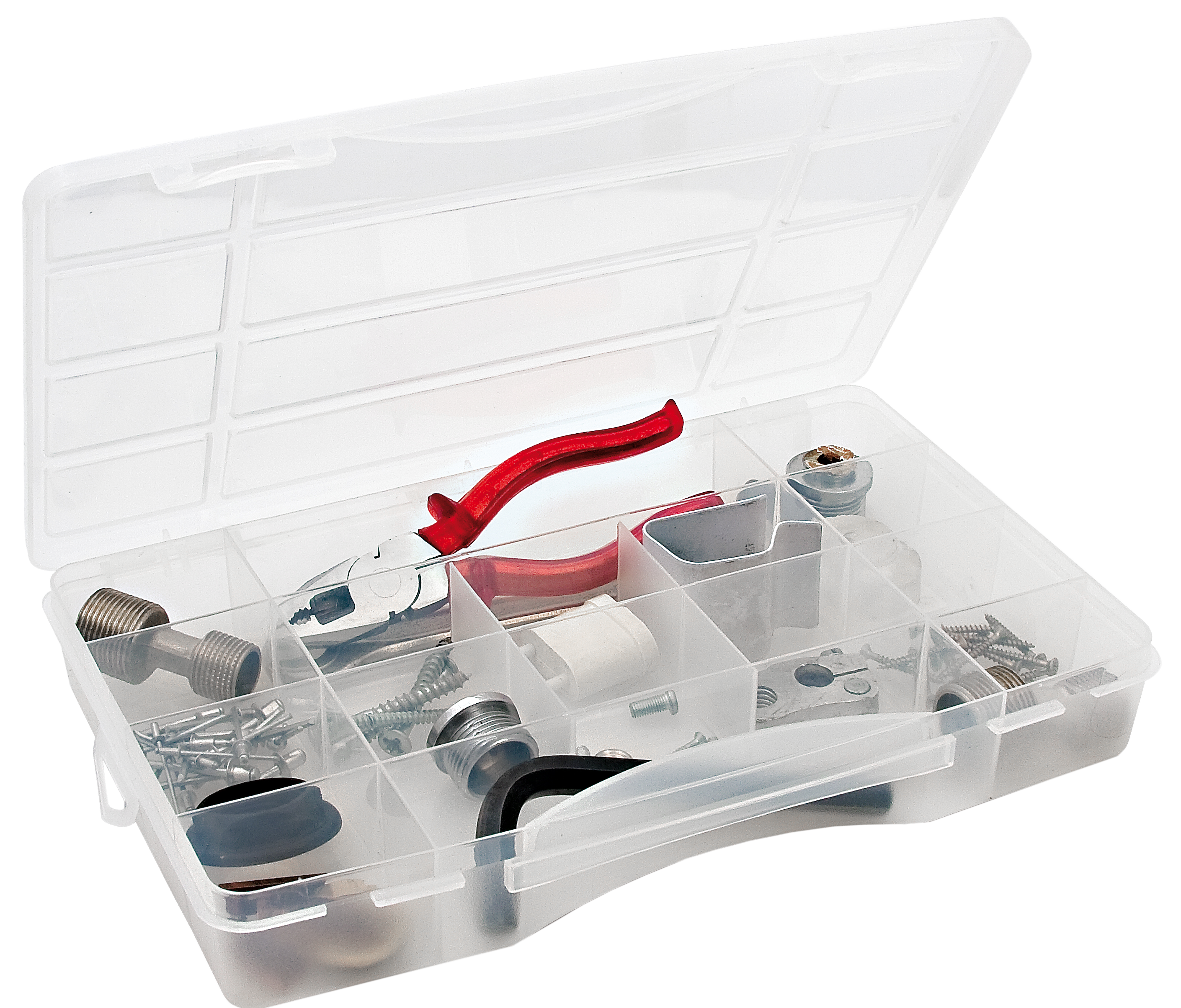 Caixa organizadora com 16 divisórias plástico 5x30x20 cm Tayg 300-16 - 2