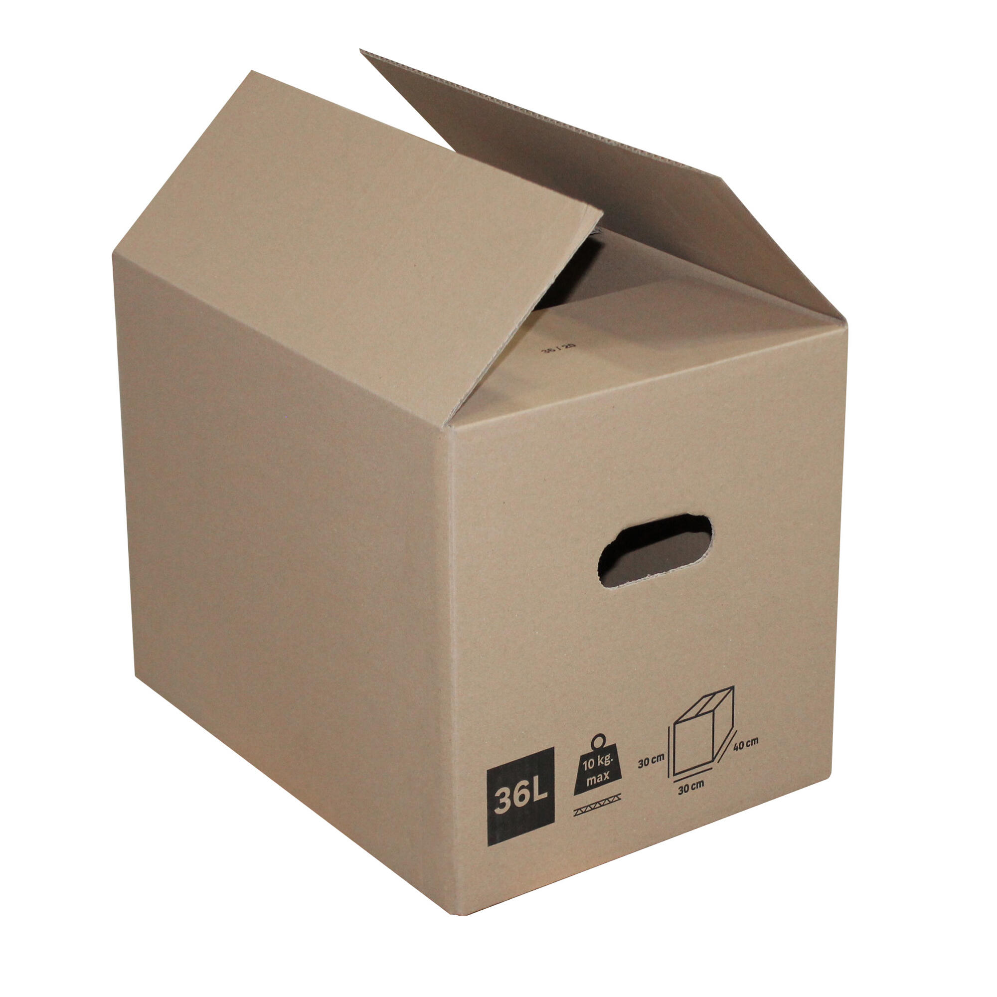 Caixa de mudança cartão 40 x 30 x 30 cm 36L - 11