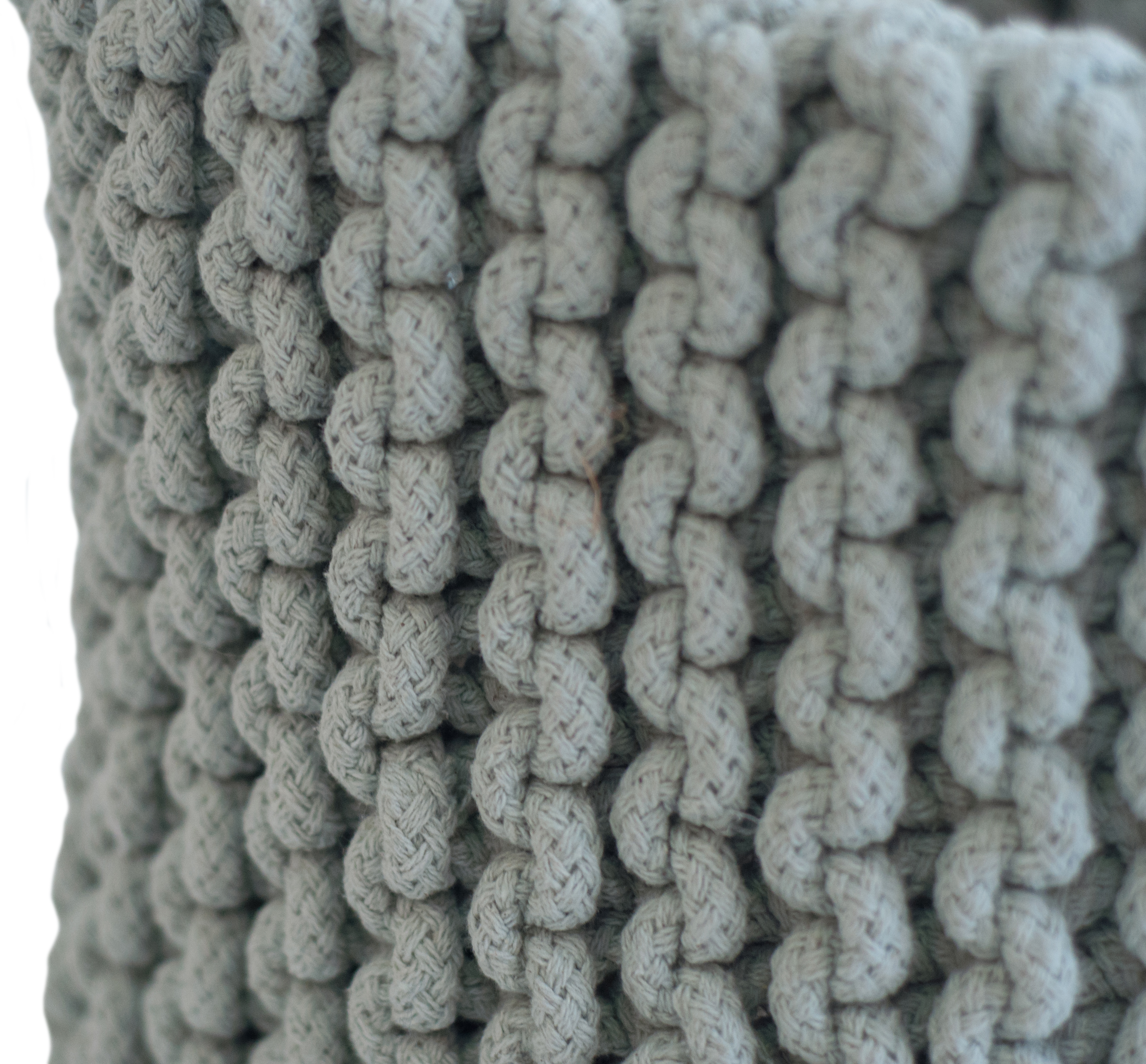 Cesto dobrável knit 30x30 cm cinza - 5