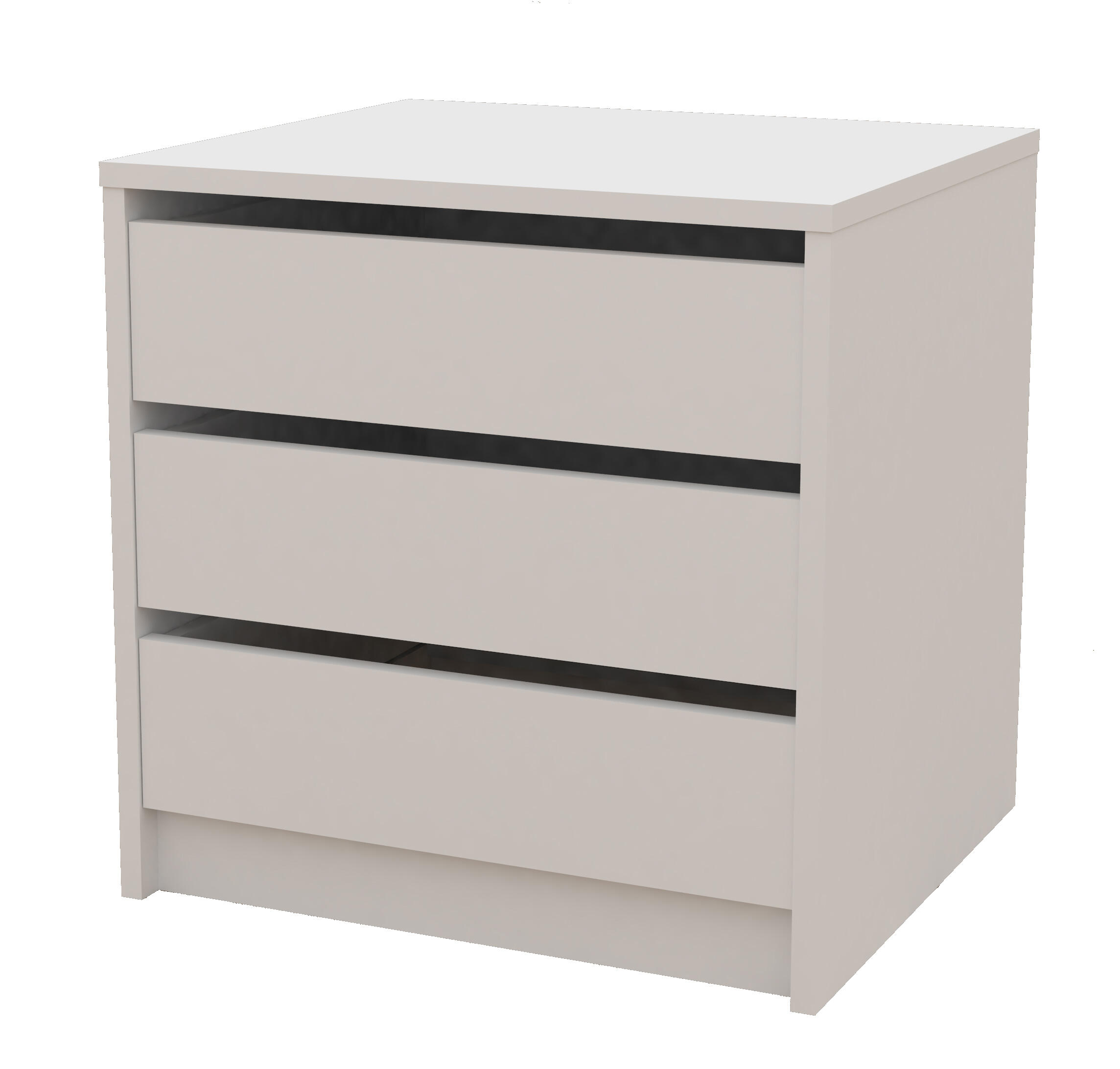 Cajonera kit 3 cajones serie abierta blanco 50x50x44cm (altoxanchoxfondo cm)