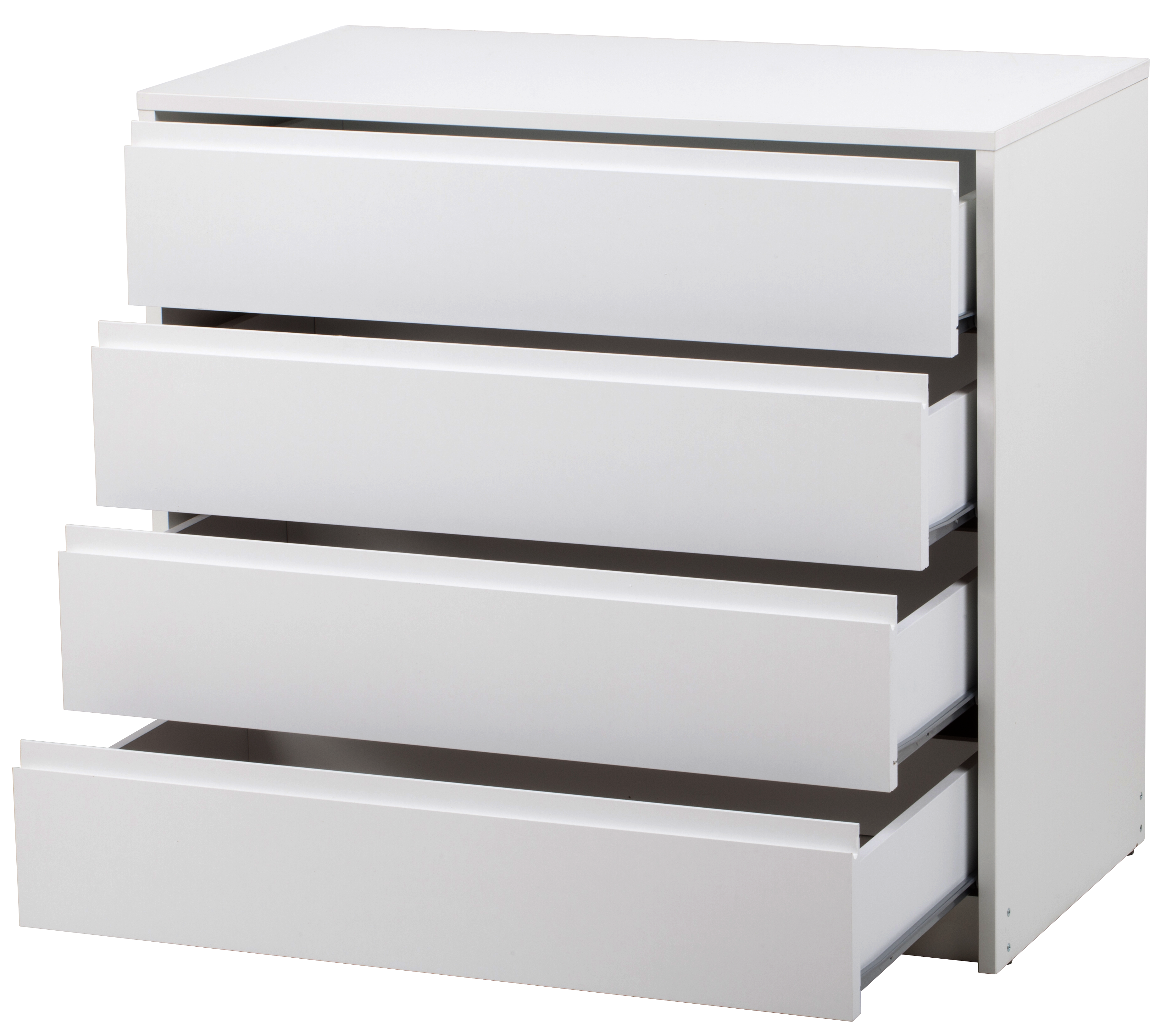 Cómoda 4 GAVETAS 74X80X45CM BRANCO - 5