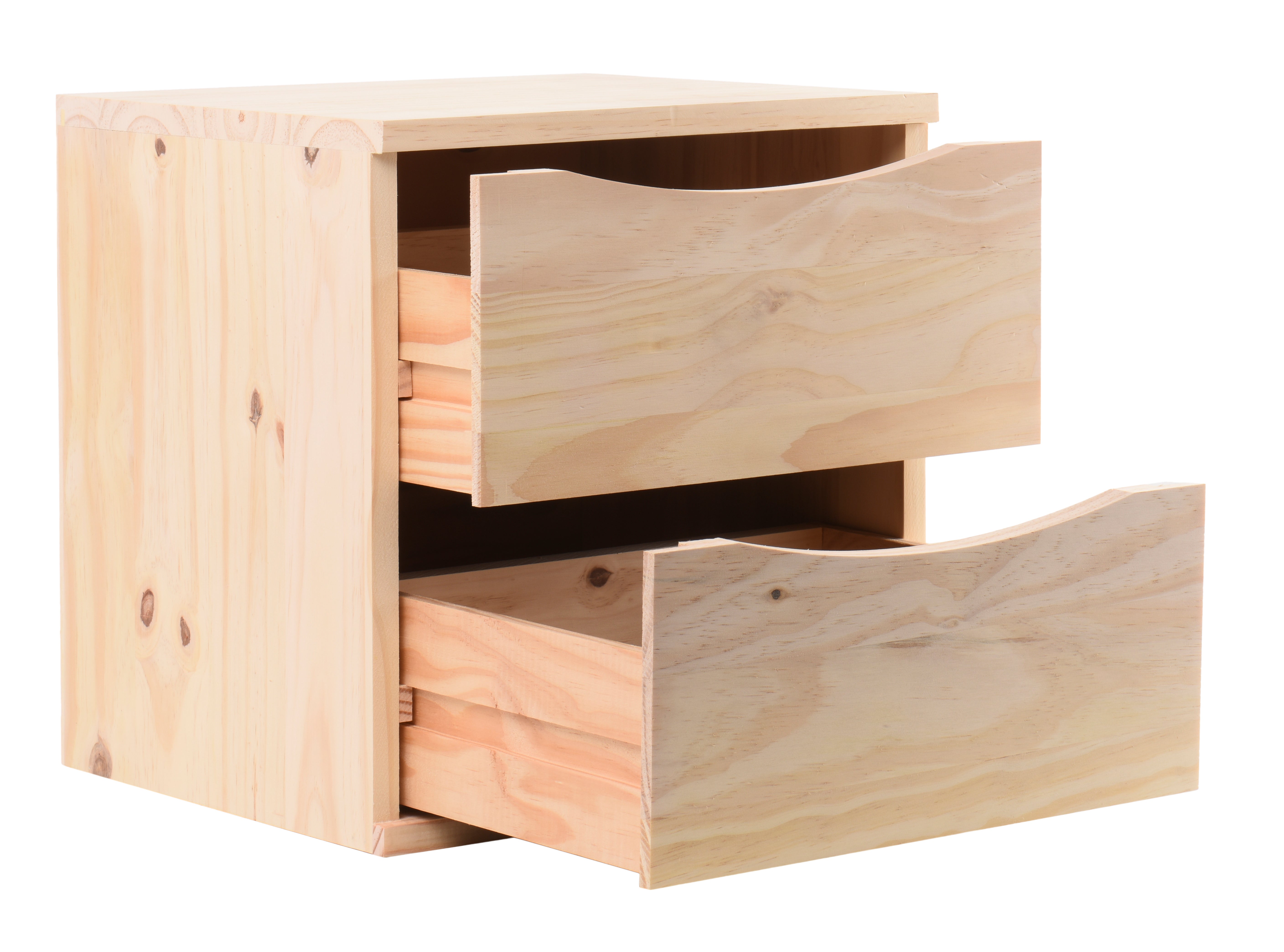 Cajonera de madera  de 36x30x36cm y capacidad 38l - 6