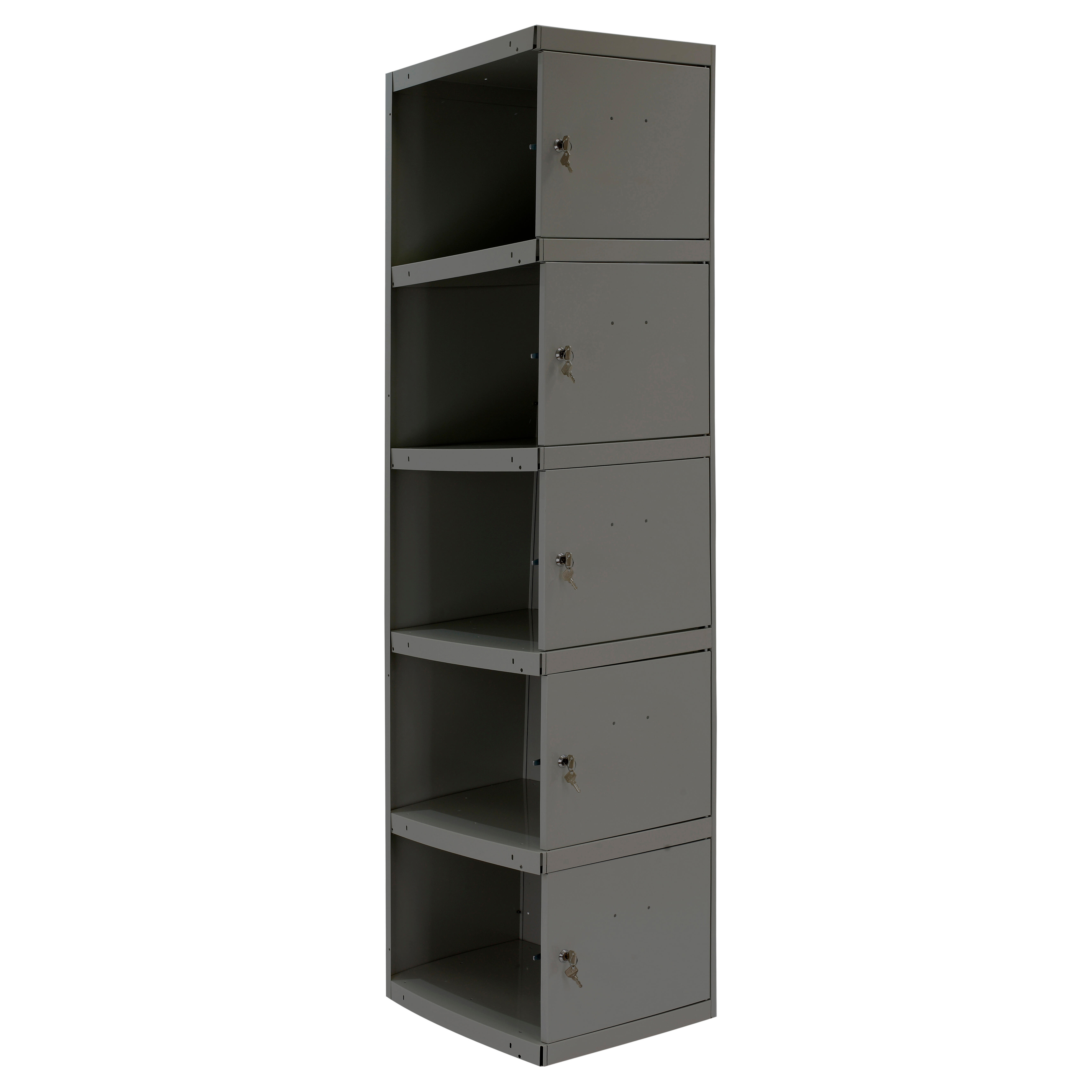 Cacifo metálico PRO DESMONTADO 5X1 PORTAS ADICIONAL 180X30X50CM - 3
