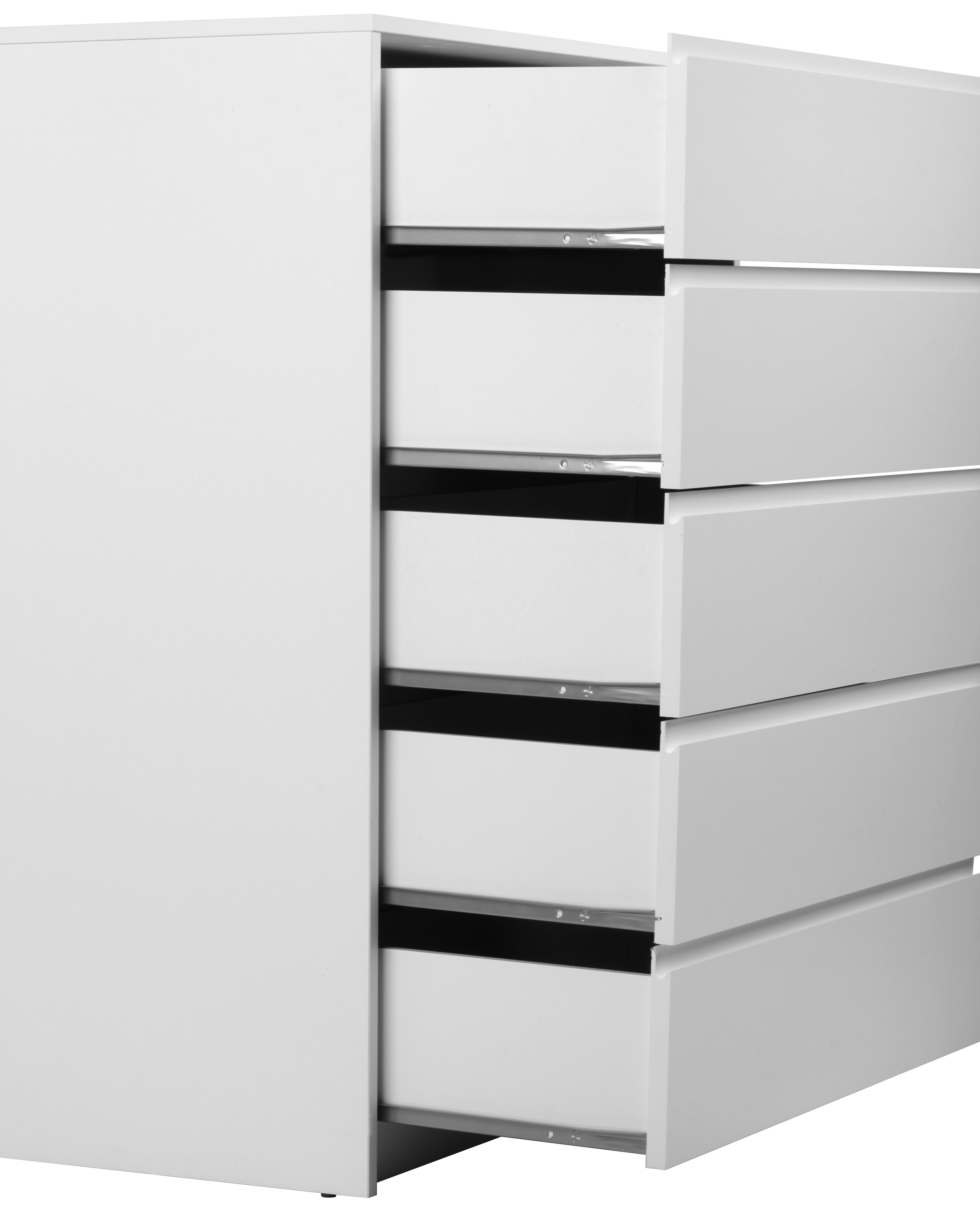 Cómoda 5 GAVETAS 109X80X48CM BRANCO - 6