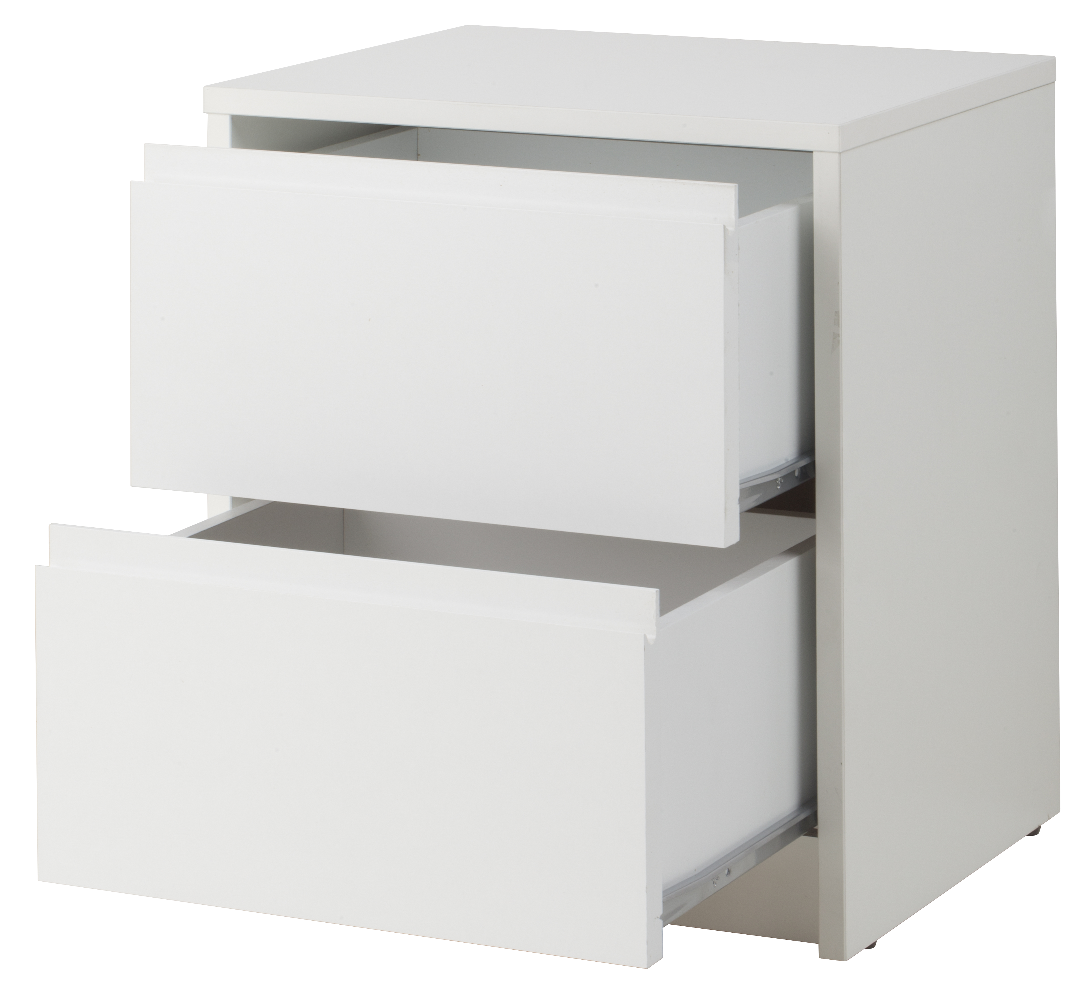 Mesa de cabeceira 2 gavetas Home branco 40x34x47,8 cm - 2
