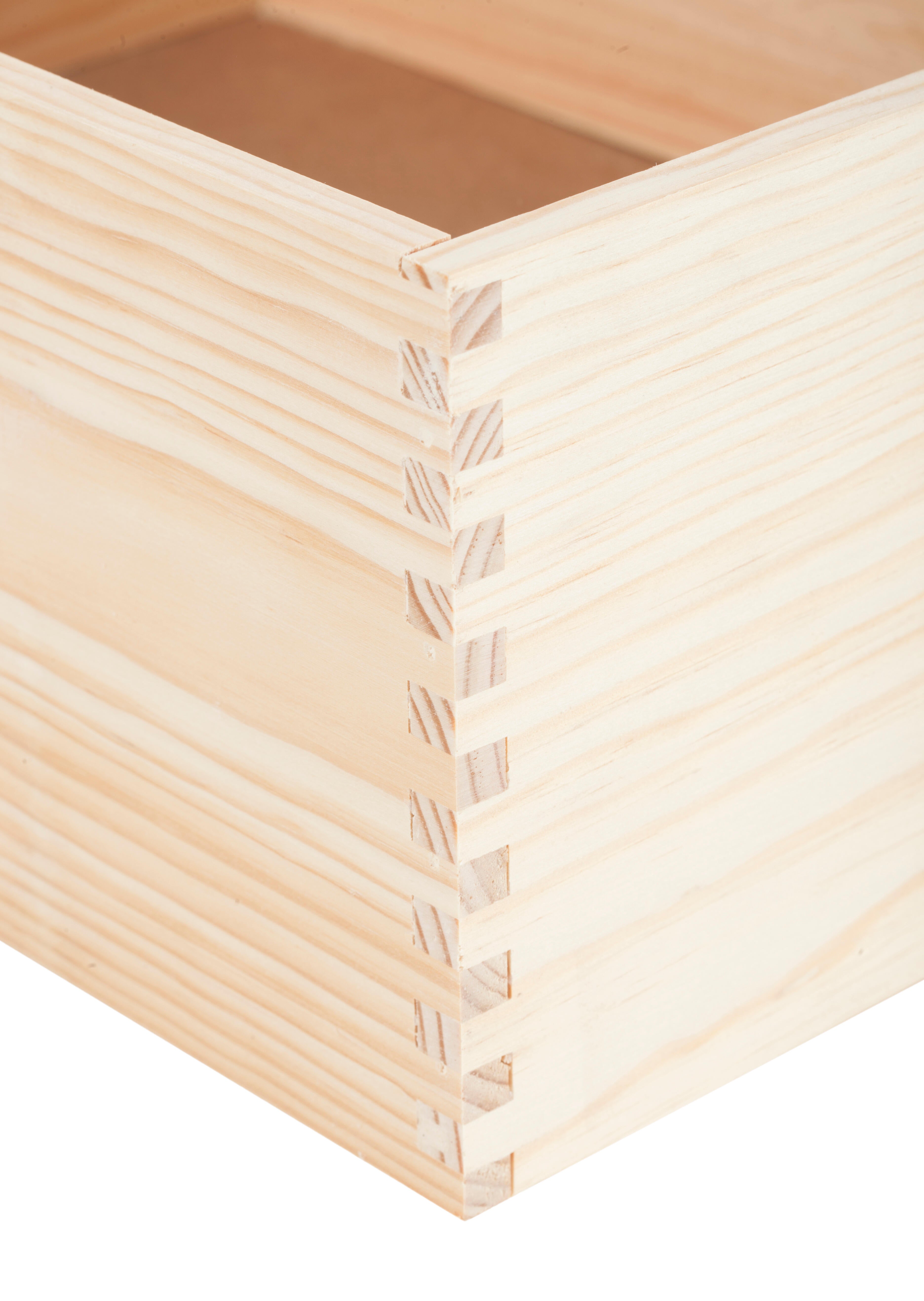 Caja de madera de 15x30x20 cm y capacidad de 9L - 6