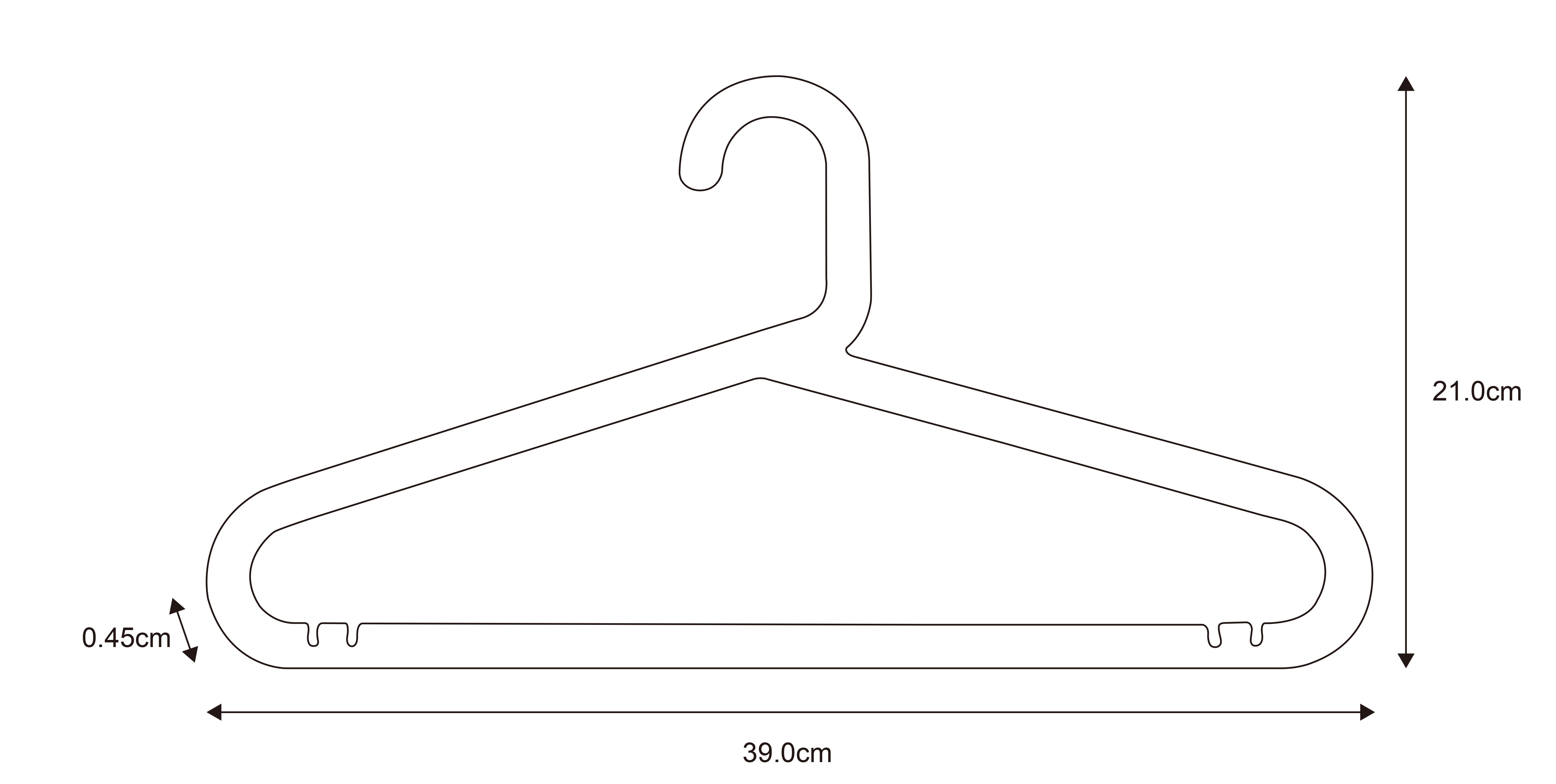 Pack 4 cabides plástico preto SPACEO - 7