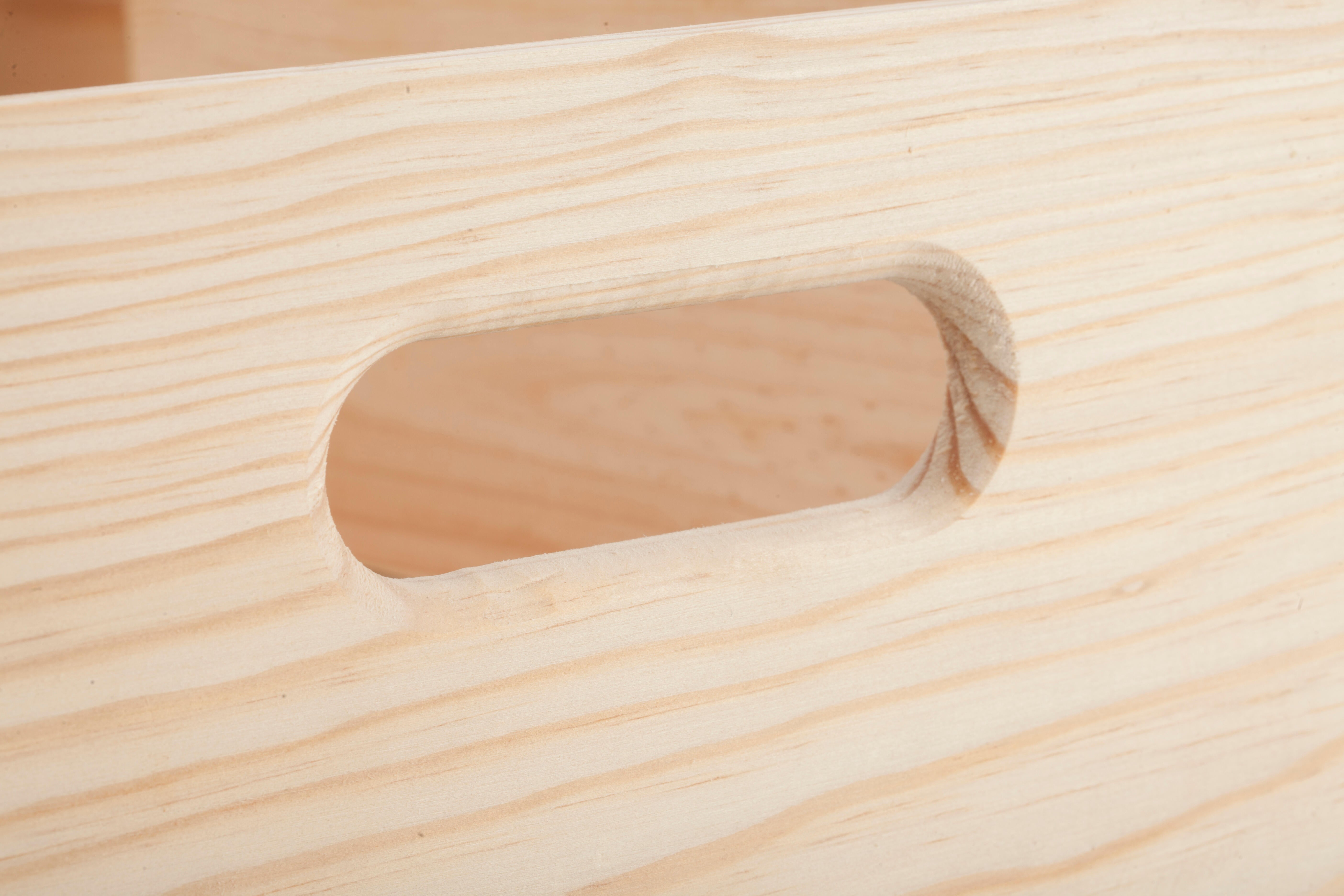 Caja de madera de 15x40x30 cm y capacidad de 18L - 6
