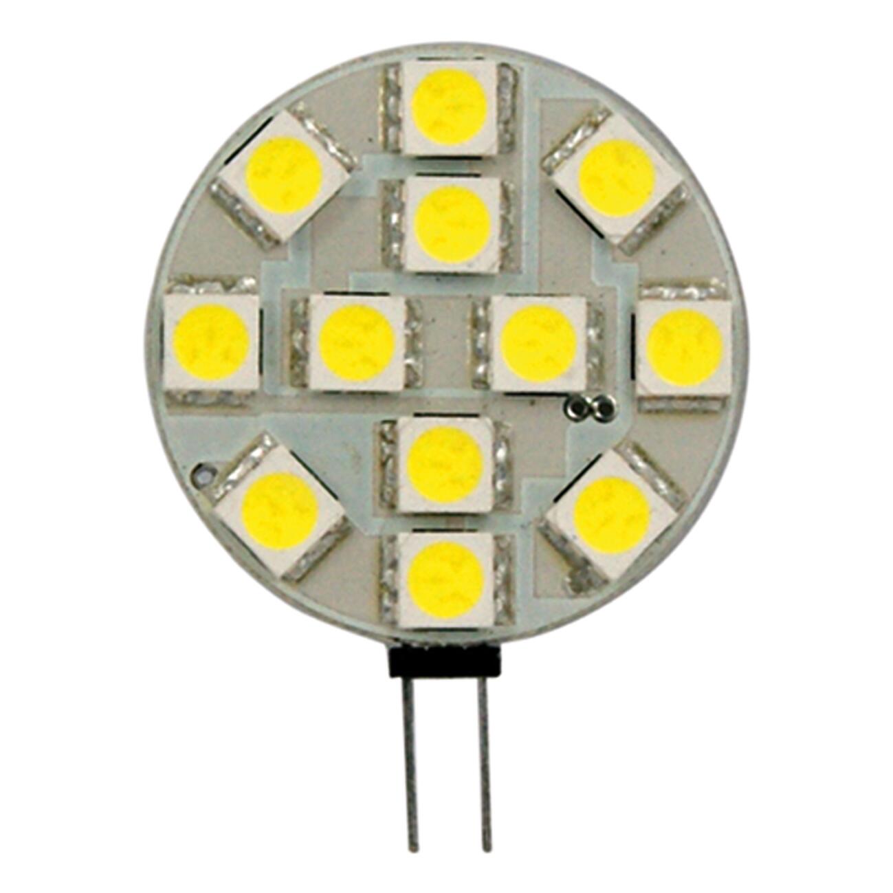 Lampadina LED, G4 tondo, smerigliato, luce fredda, 2W= 220LM 120 ...